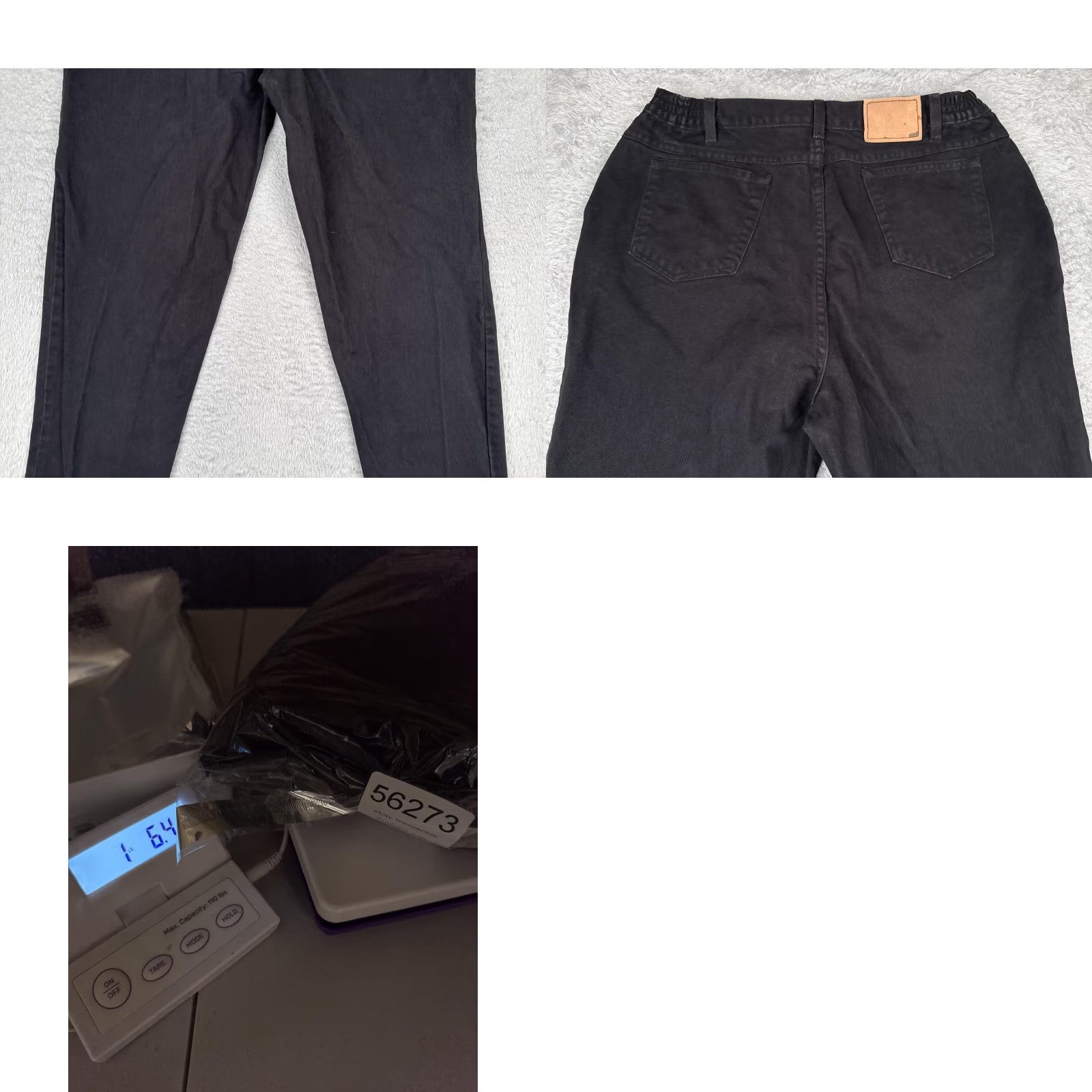 Vintage St. John's Bay Jeans Womens 18 Black Dark Wash High Rise Straight Relaxed 36x31 Size 40" / US 18 - 10 Thumbnail