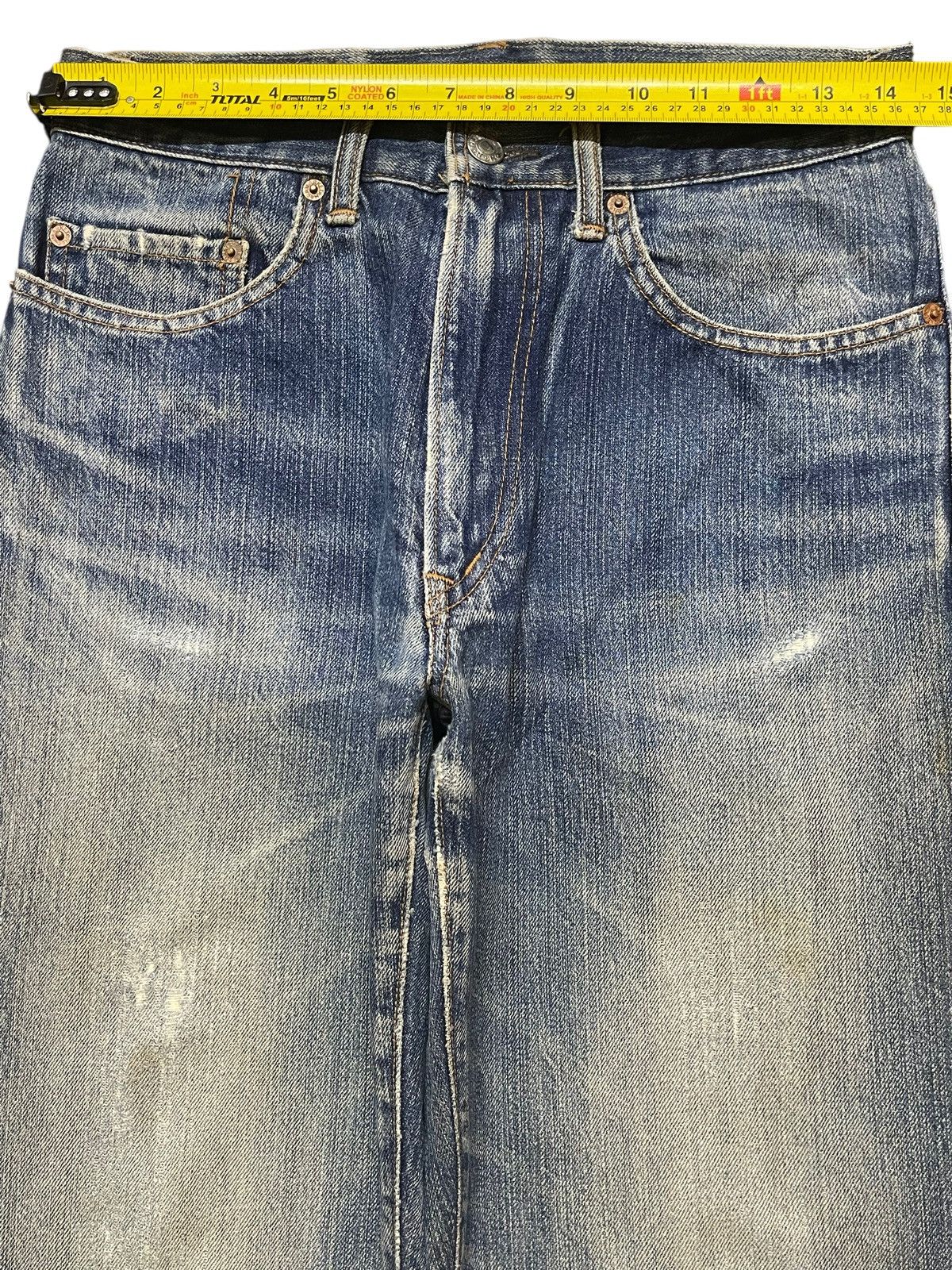 semanticdesign Vintage Japanese HR Market Mud Wash Faded Distressed Style Size US 28 / EU 44 - 11 Thumbnail
