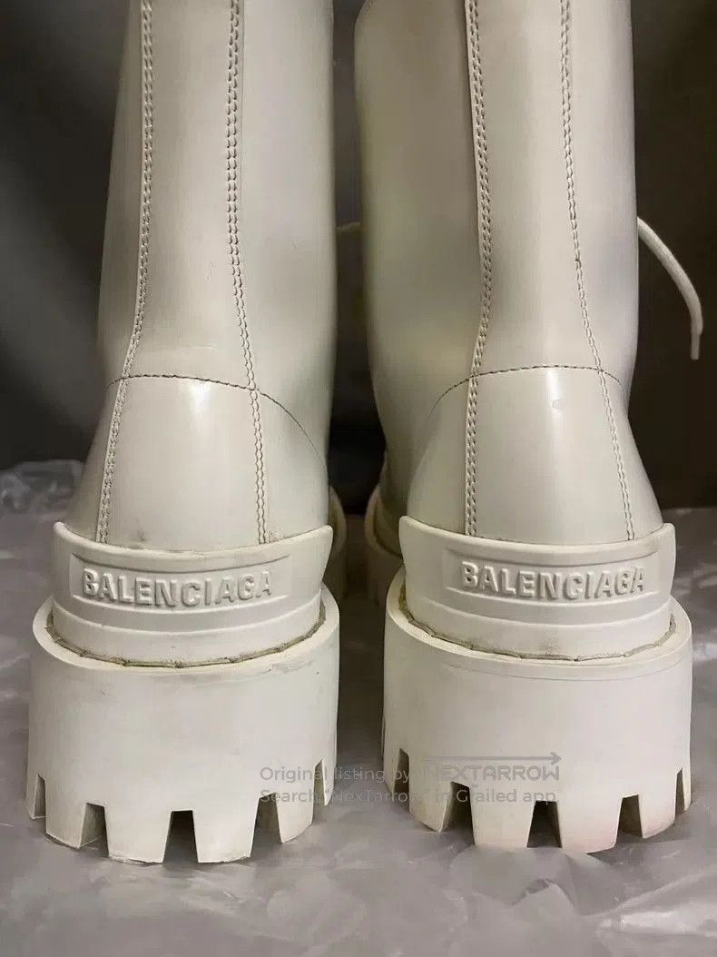 Balenciaga Balenciaga Strike White Platform Boots. Size US 6 / EU 39 - 6 Thumbnail