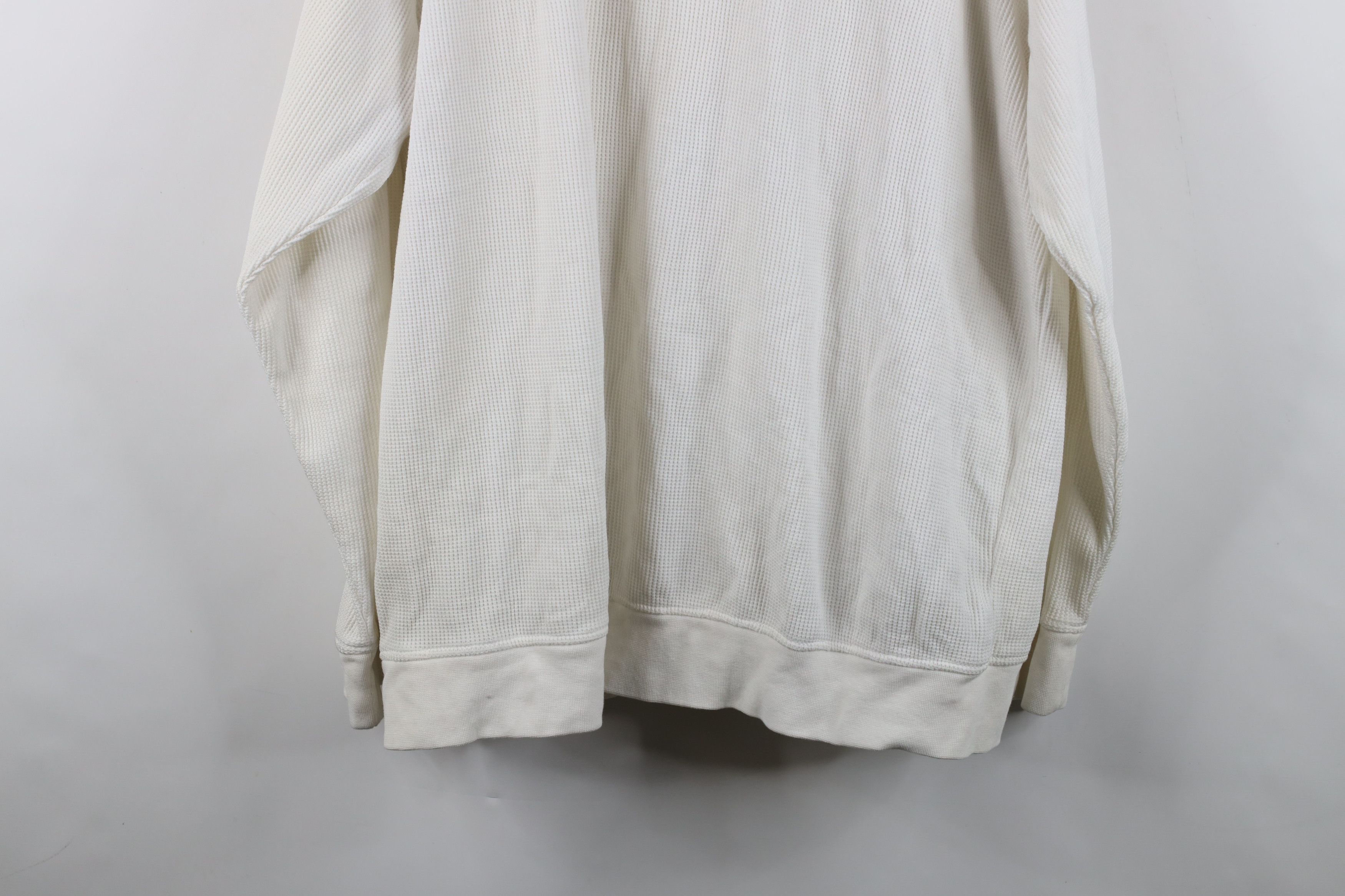 Vintage Deadstock Vintage 90s Y2K Streetwear Waffle Knit Hoodie Size US XXL / EU 58 / 5 - 15 Thumbnail