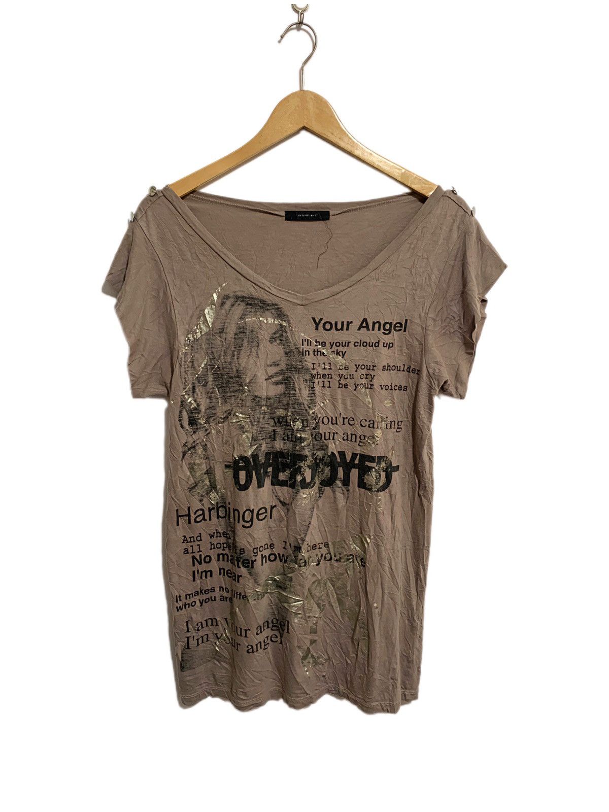 Japanese Brand × Vintage Vintage Y2k OVER JOYED Luxury Designer Top Size L / US 10 / IT 46 - 1 Thumbnail