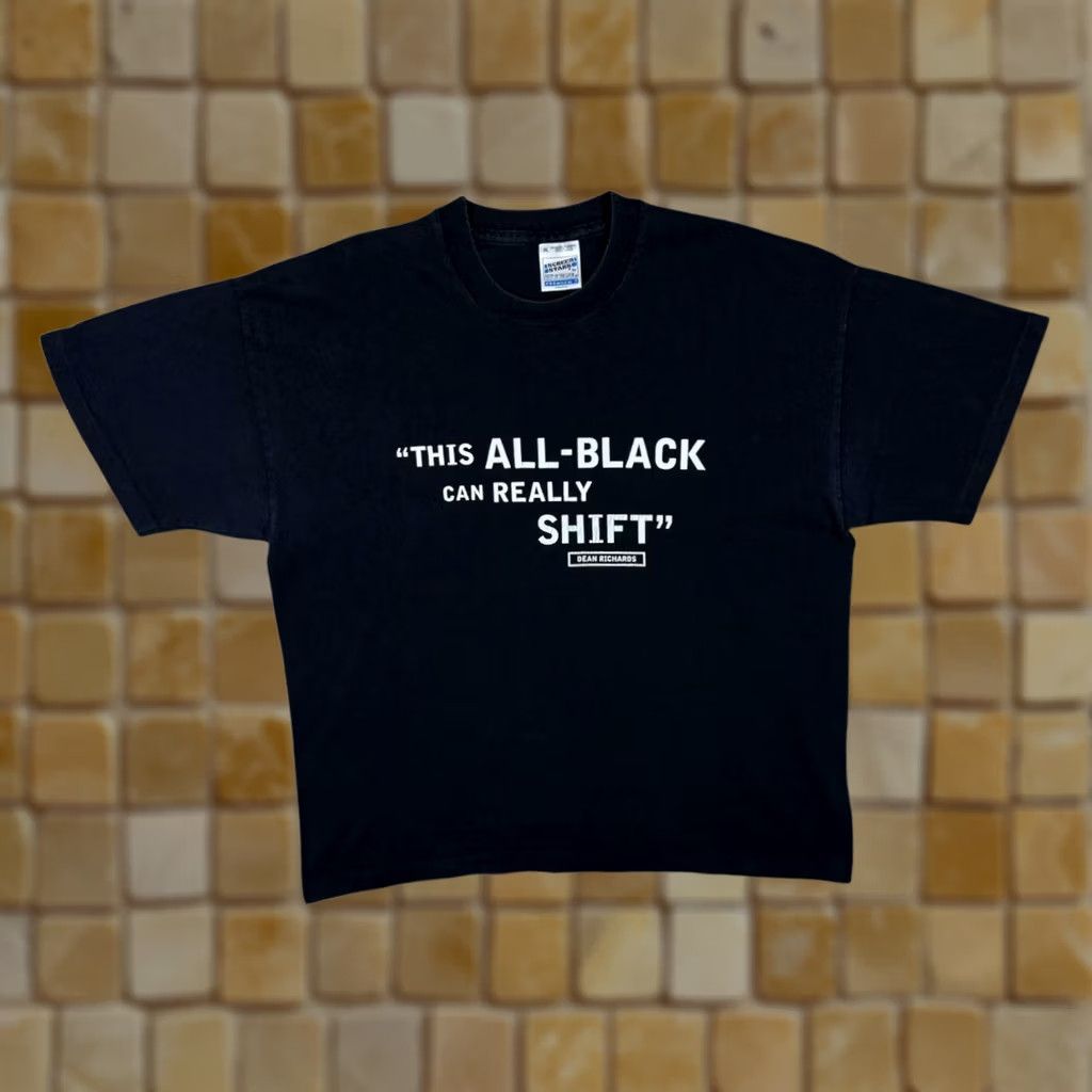 Vintage VINTAGE Screen Stars This All-Black New Zealand Rugby Single Stitch T-Shirt XL Mens Black Graphic Print Ireland Size US XL / EU 56 / 4 - 1 Thumbnail