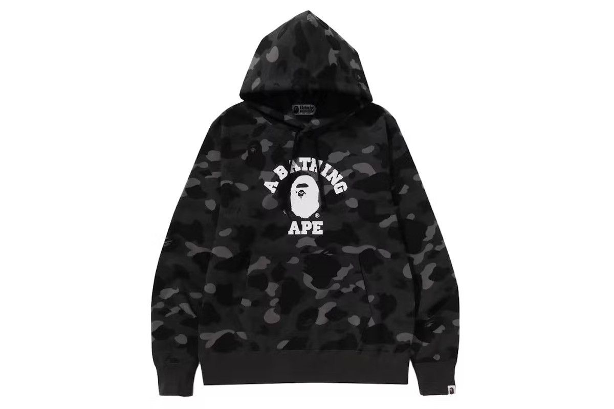Pullover Hoodie Bape Hoodie Black And White Camo BAPE ABC