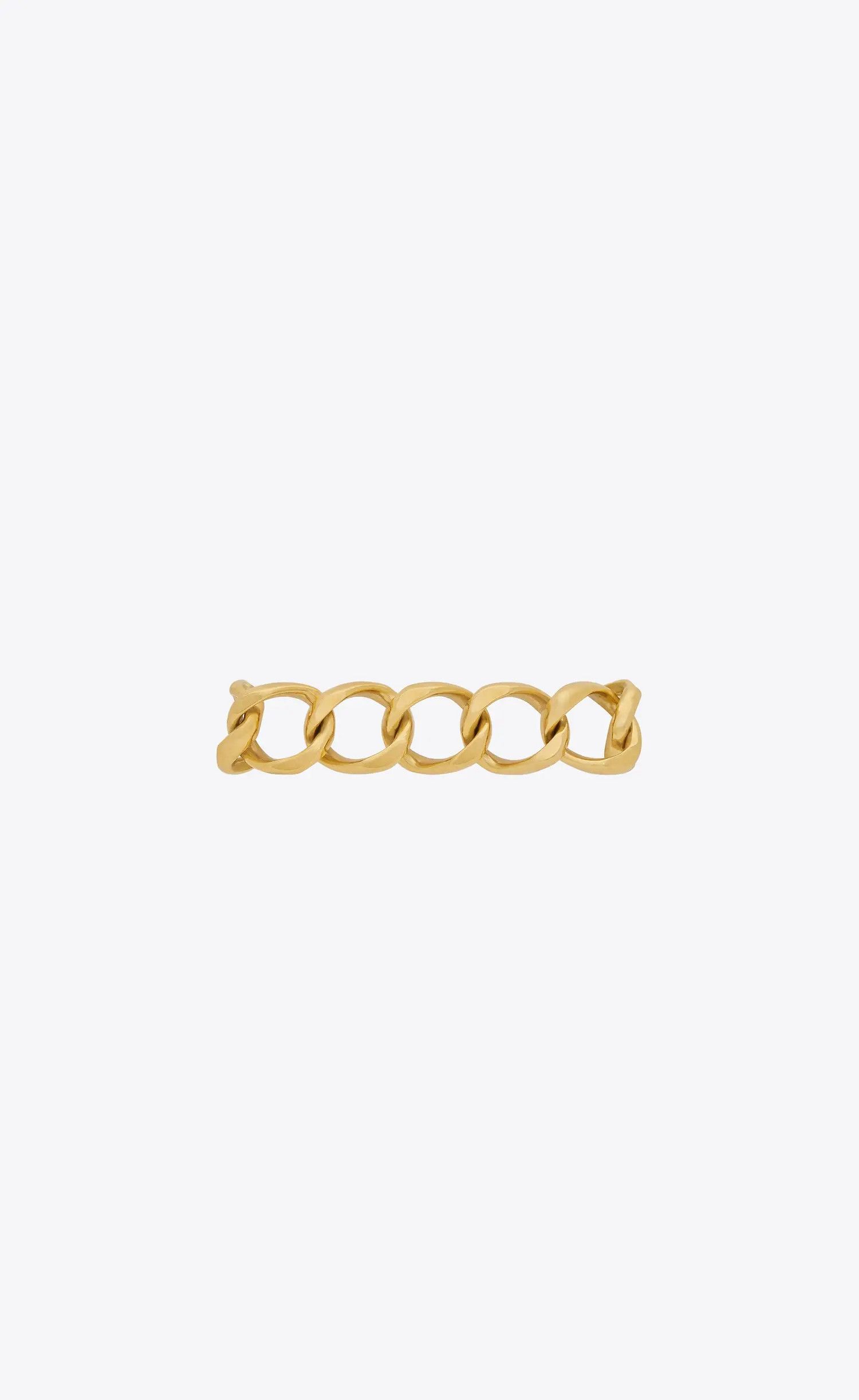 Saint Laurent Paris o1s1wg110325 Size: M / 763039 Large Chain Bracelet in Metal Size ONE SIZE - 2 Thumbnail