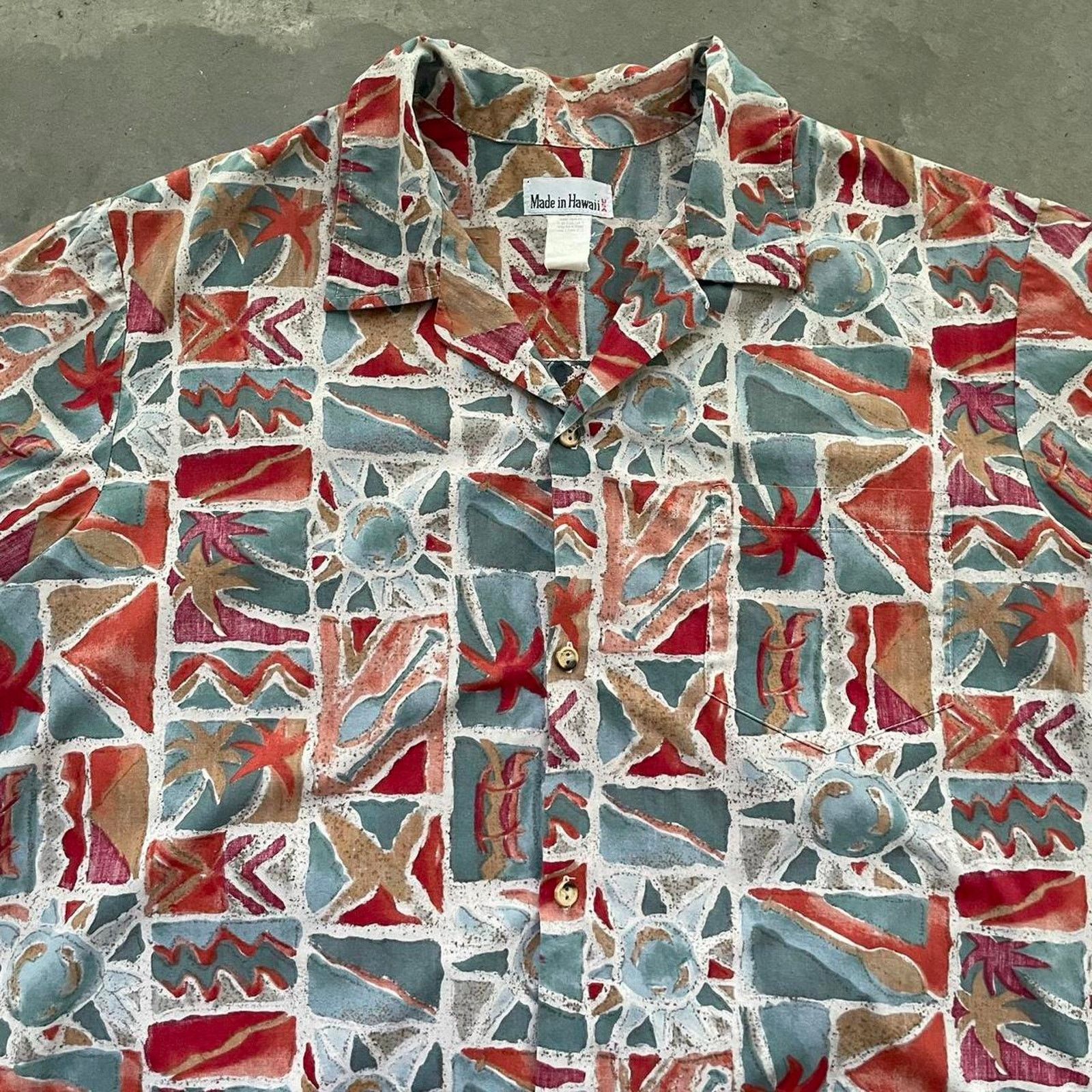 Vintage Vintage Patterned Hawaiian Shirt Size US L / EU 52-54 / 3 - 2 Thumbnail