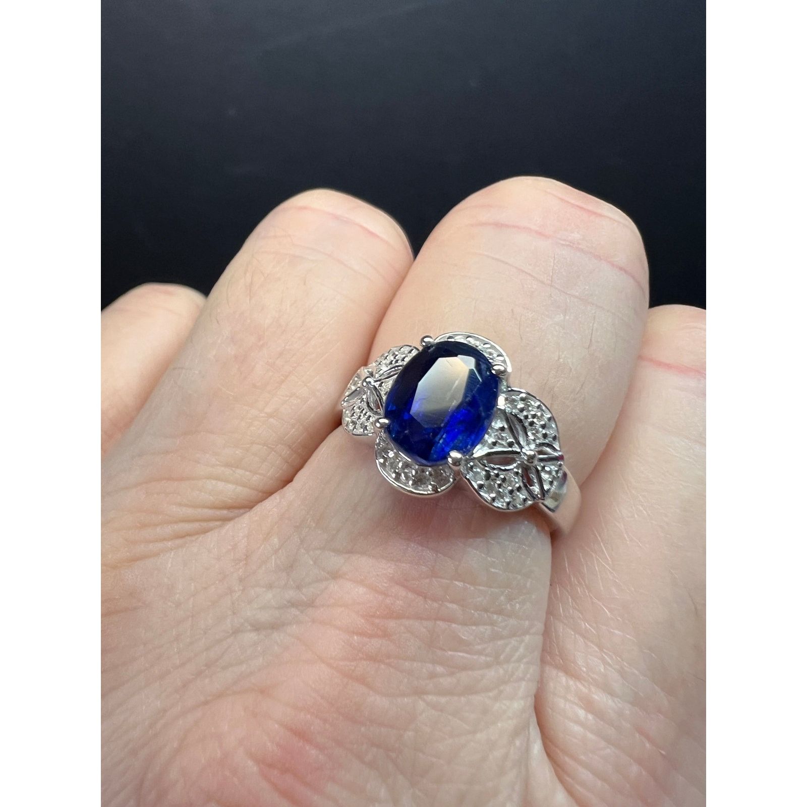 Other NEW Blue kyanite Sterling silver ring size 8 Size ONE SIZE - 3 Thumbnail