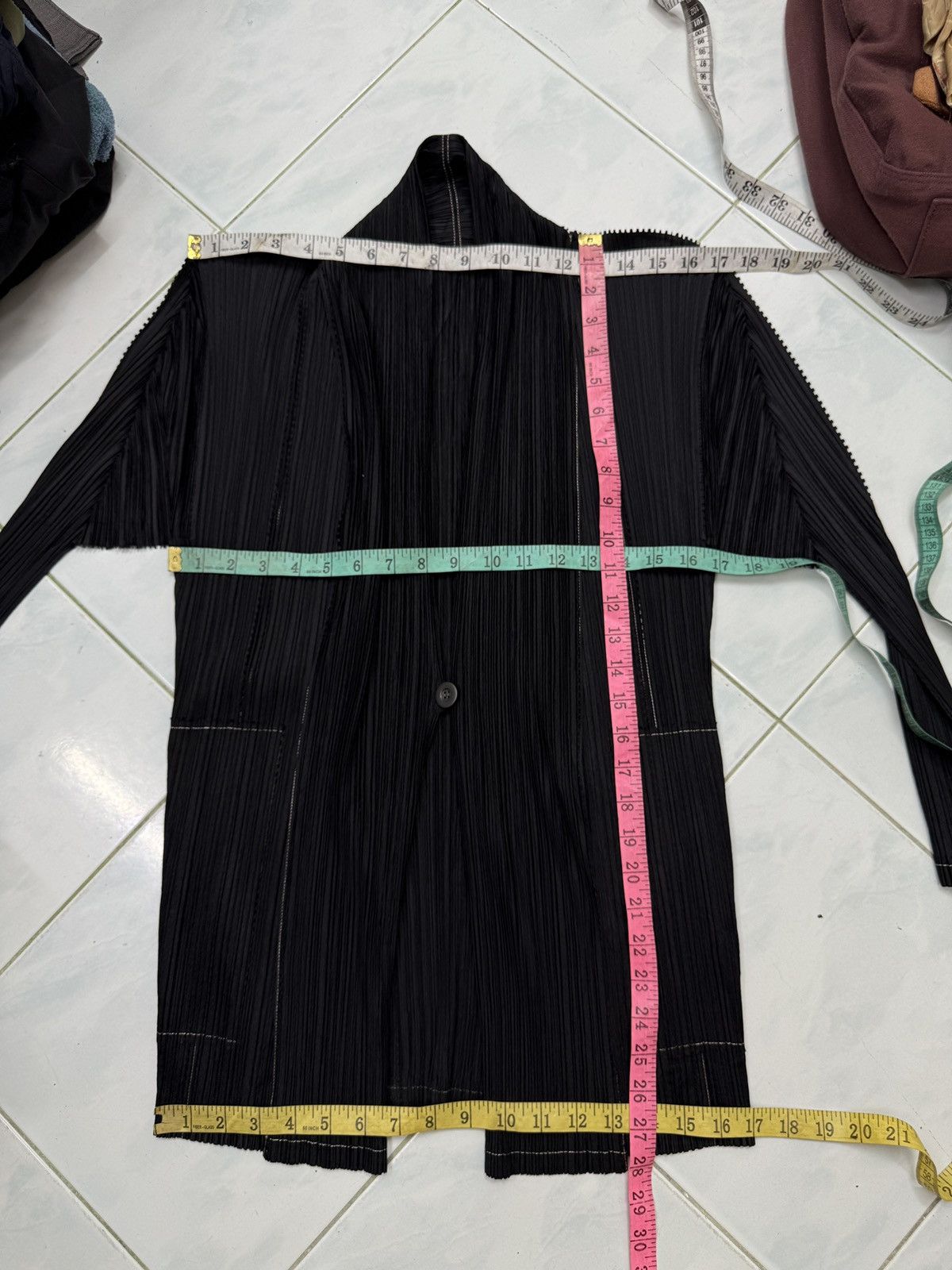 Pleats Please Issey Miyake 🔥🔥🔥ARCHIVE PLEATS PLEASE SHAWL COLAR CARDIGAN Size M / US 6-8 / IT 42-44 - 16 Thumbnail