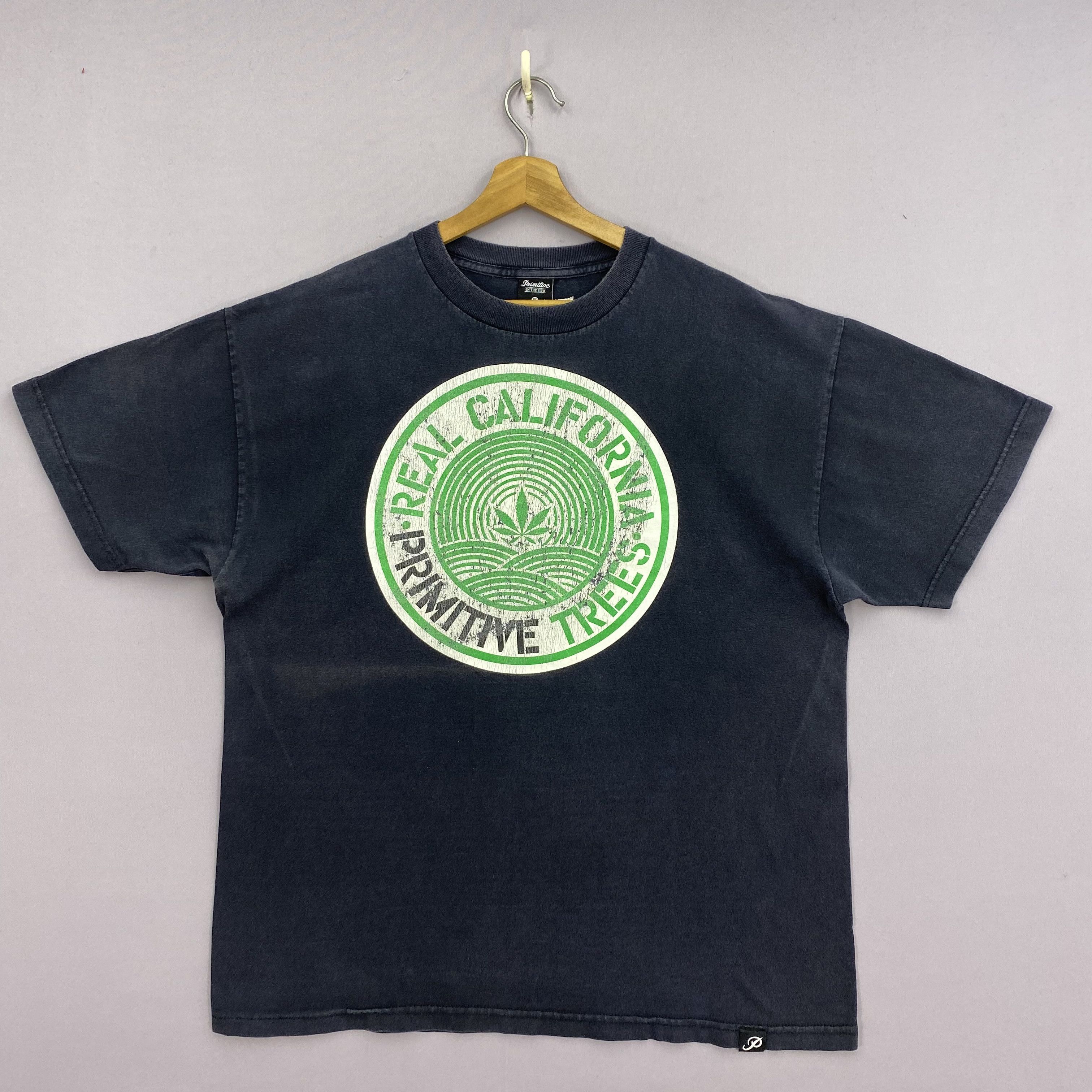 Vintage Vintage Primitive Tree T-Shirt Marijuana Hemps Crewneck Tee Size US M / EU 48-50 / 2 - 1 Thumbnail