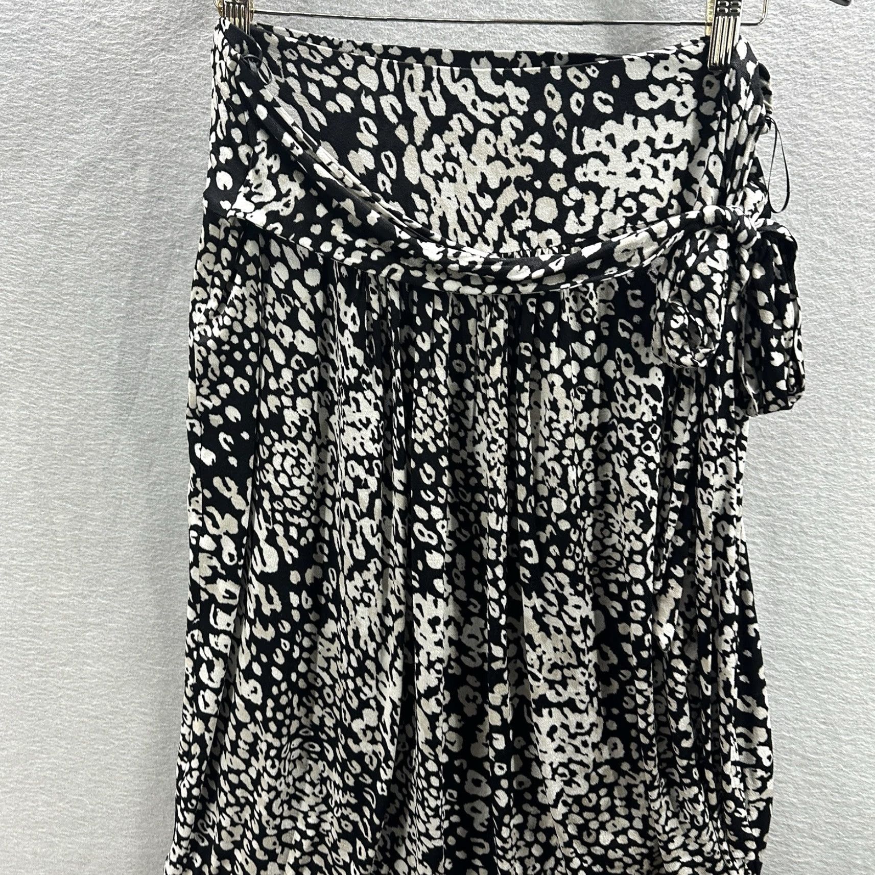 Max Mara Max Mara Floral Wrap Skirt Womens Large 46 Black Layered Asymmetric 90s City Size 36" / US 14 / IT 50 - 2 Thumbnail