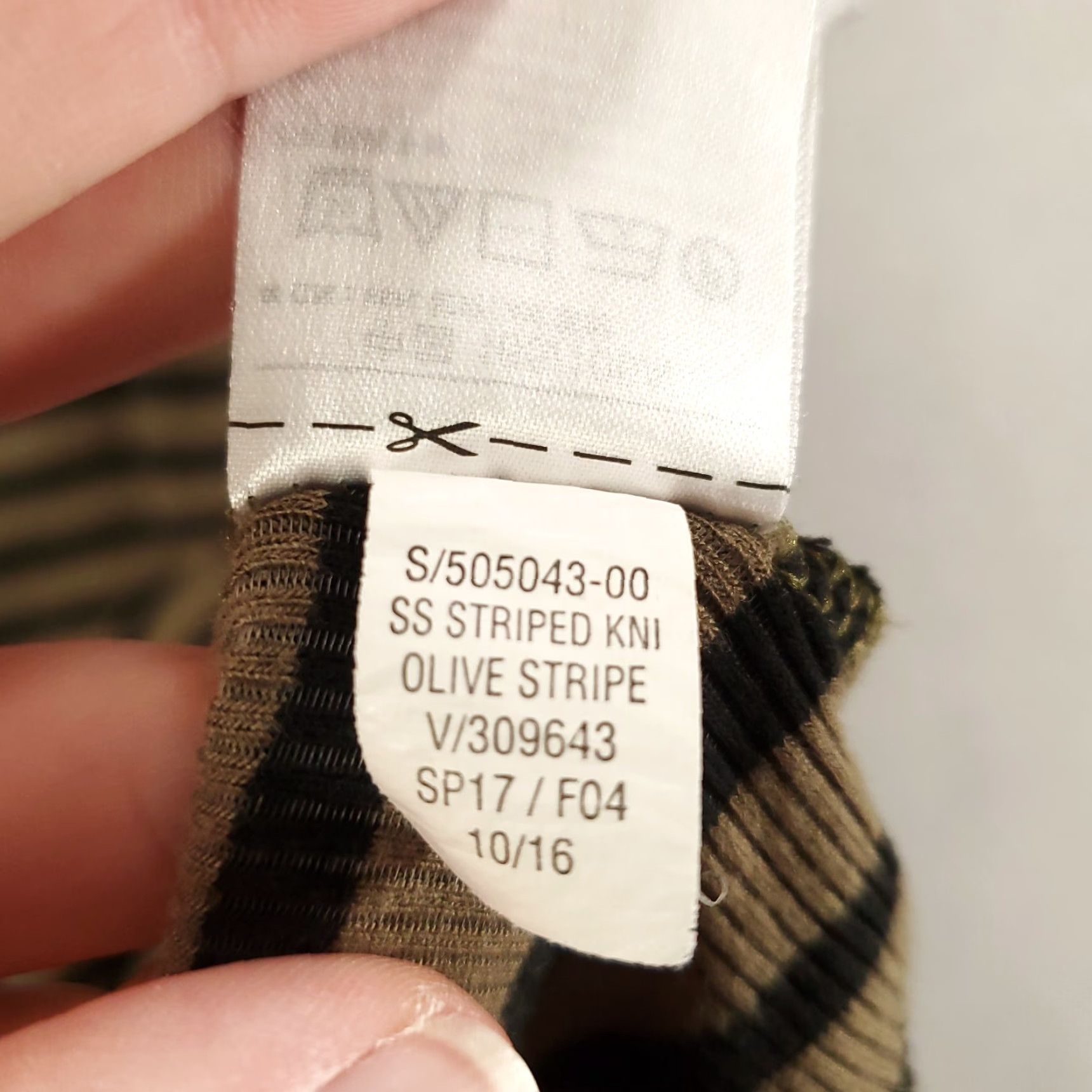 Old Navy Old Navy Dress Women's Size Large Olive Green Striped Shift Tunic Stretch (Multicolor Rayon) Size L / US 10 / IT 46 - 7 Thumbnail