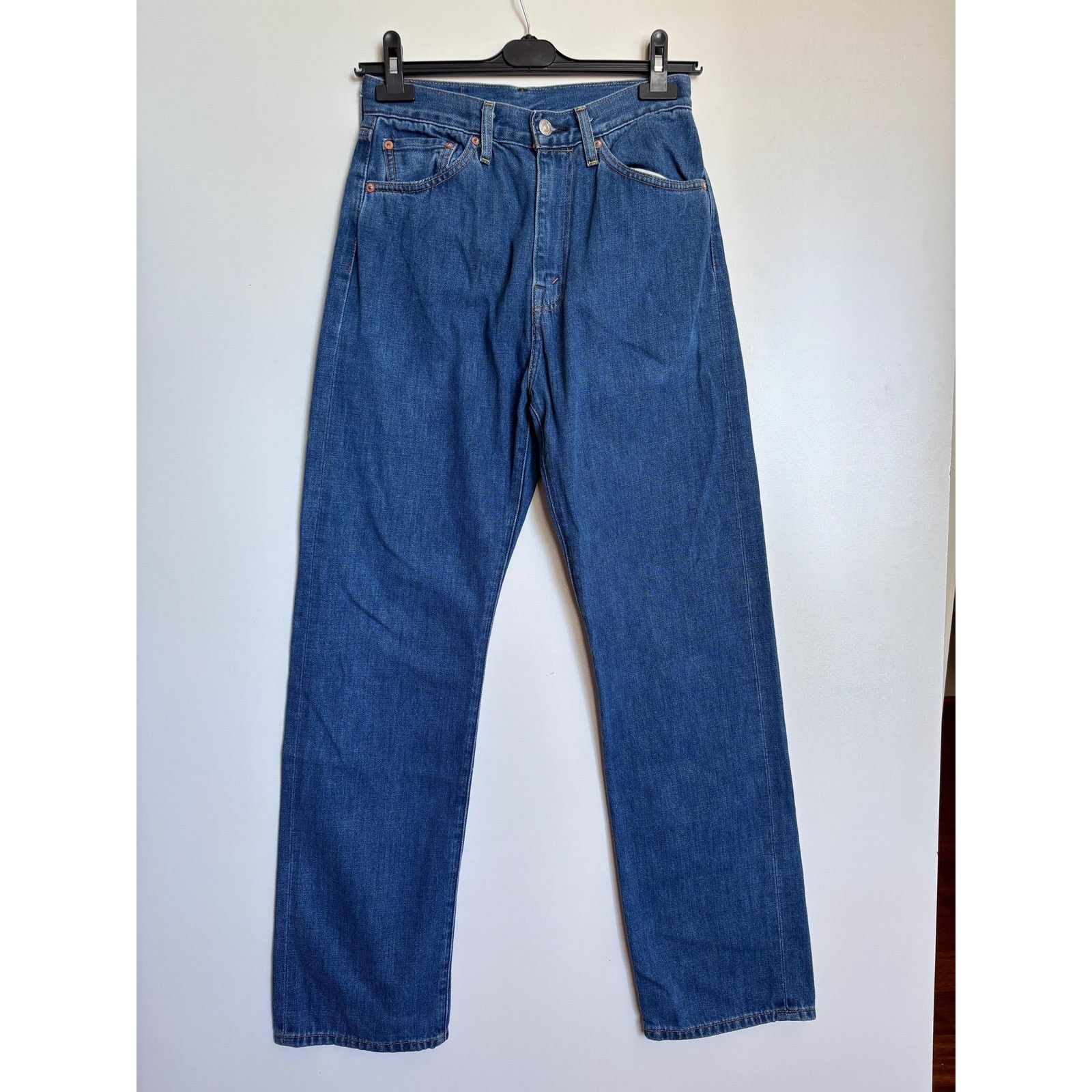 Japanese Brand × Levi's × Levi's Vintage Clothing Levi's VCG 701 W28 Selvedge Pink ID High Waist Straight Rare Size US 28 / EU 44 - 4 Thumbnail