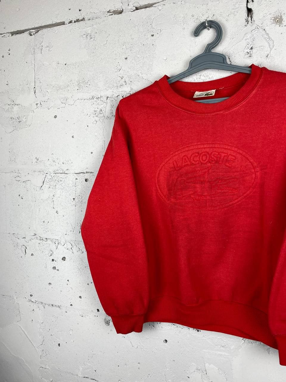 Lacoste × Vintage Vintage Lacoste Made In France Big Logo Sweatshirt Baggy Size US M / EU 48-50 / 2 - 2 Thumbnail