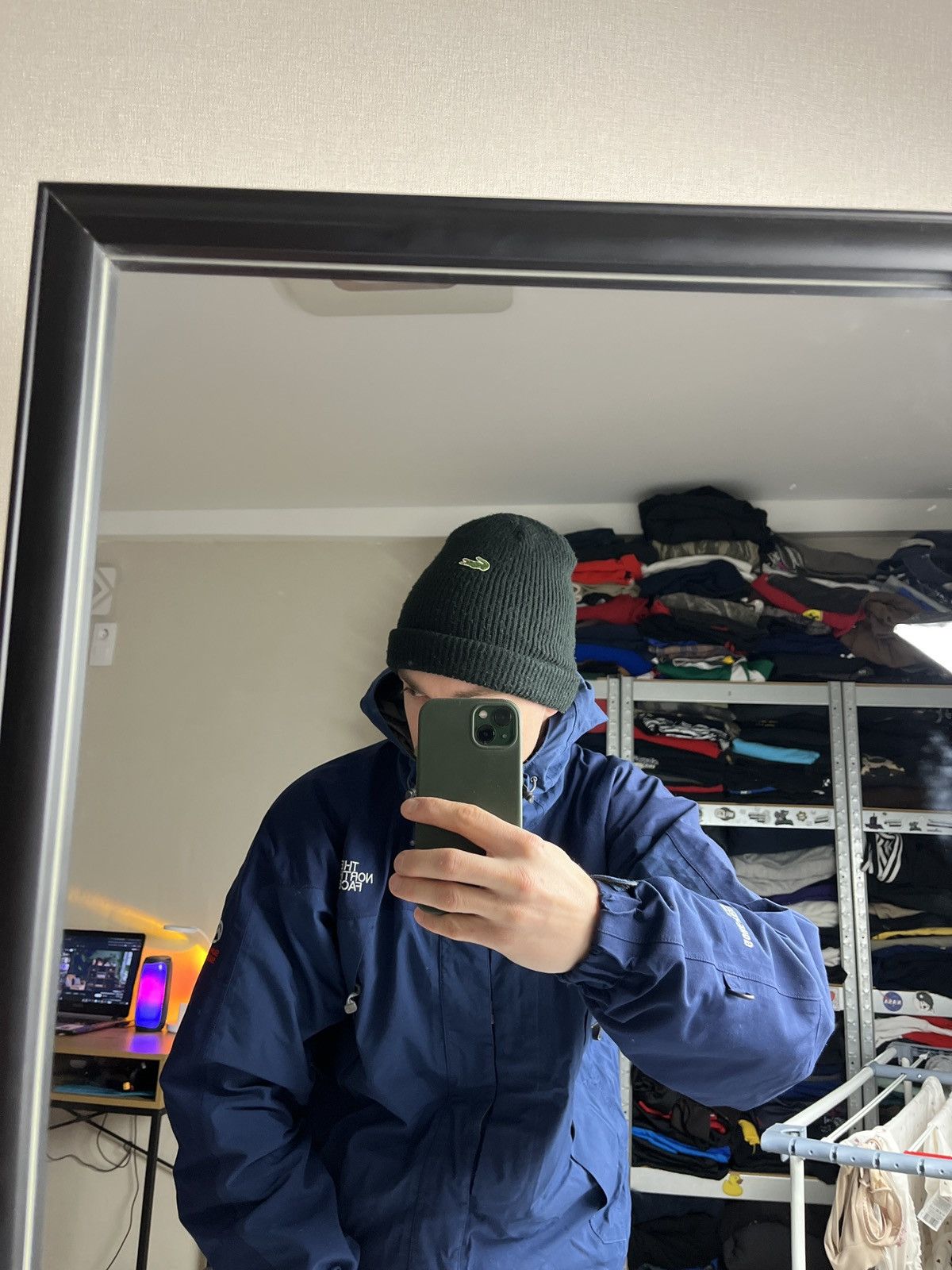 Lacoste Vintage Lacoste Acrylic Beanie Hat 90s Made In France Hype Size ONE SIZE - 4 Thumbnail