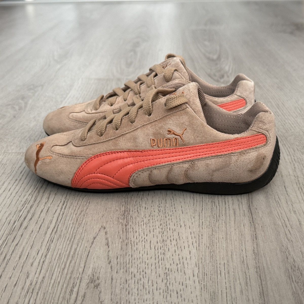 Puma Puma Speedcat Brown/Orange Suede Flat Sneakers Size US 7.5 / IT 37.5 - 4 Thumbnail