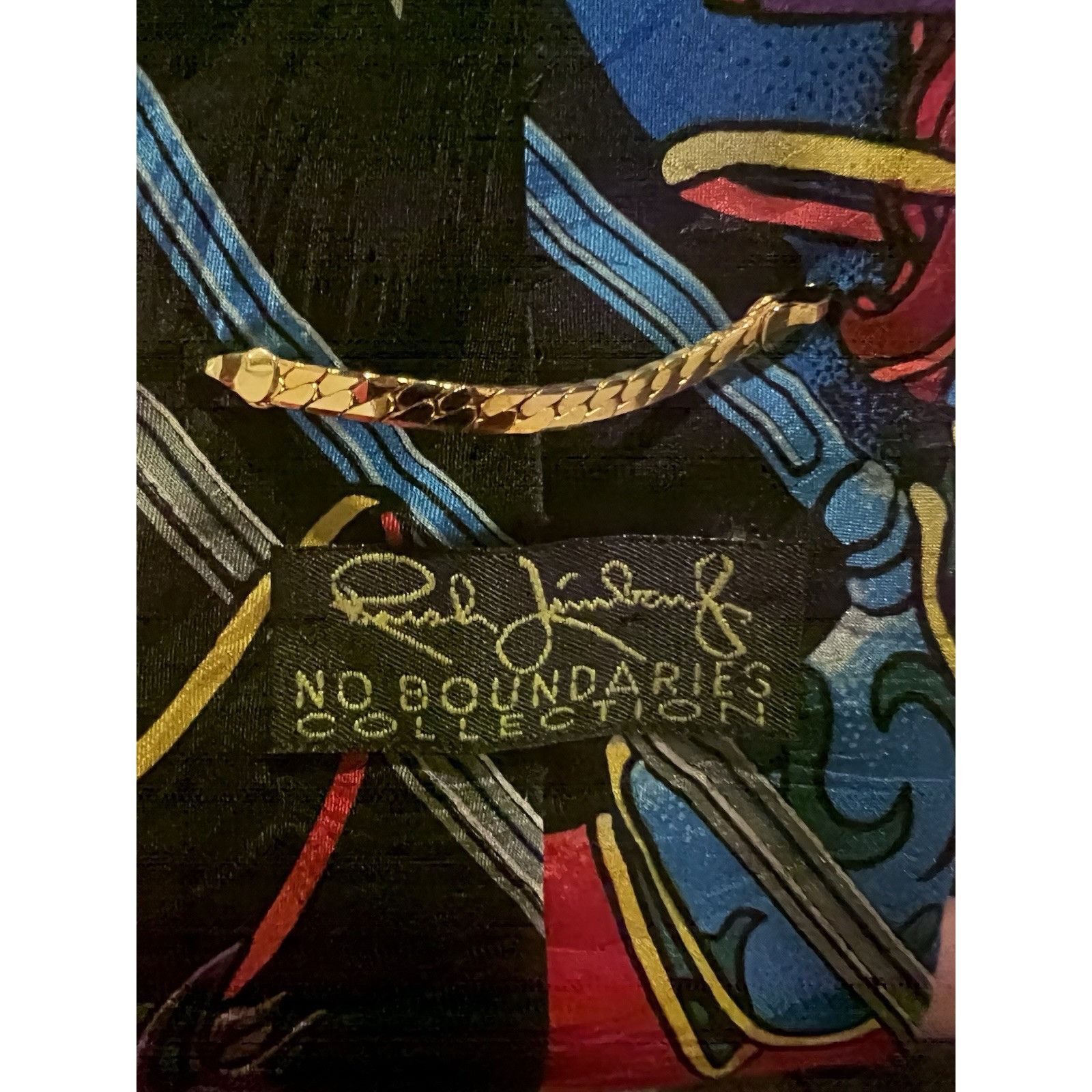 Vintage Rush Limbaugh No Boundaries Tie Carousel Horses Bright 59” Size ONE SIZE - 4 Thumbnail