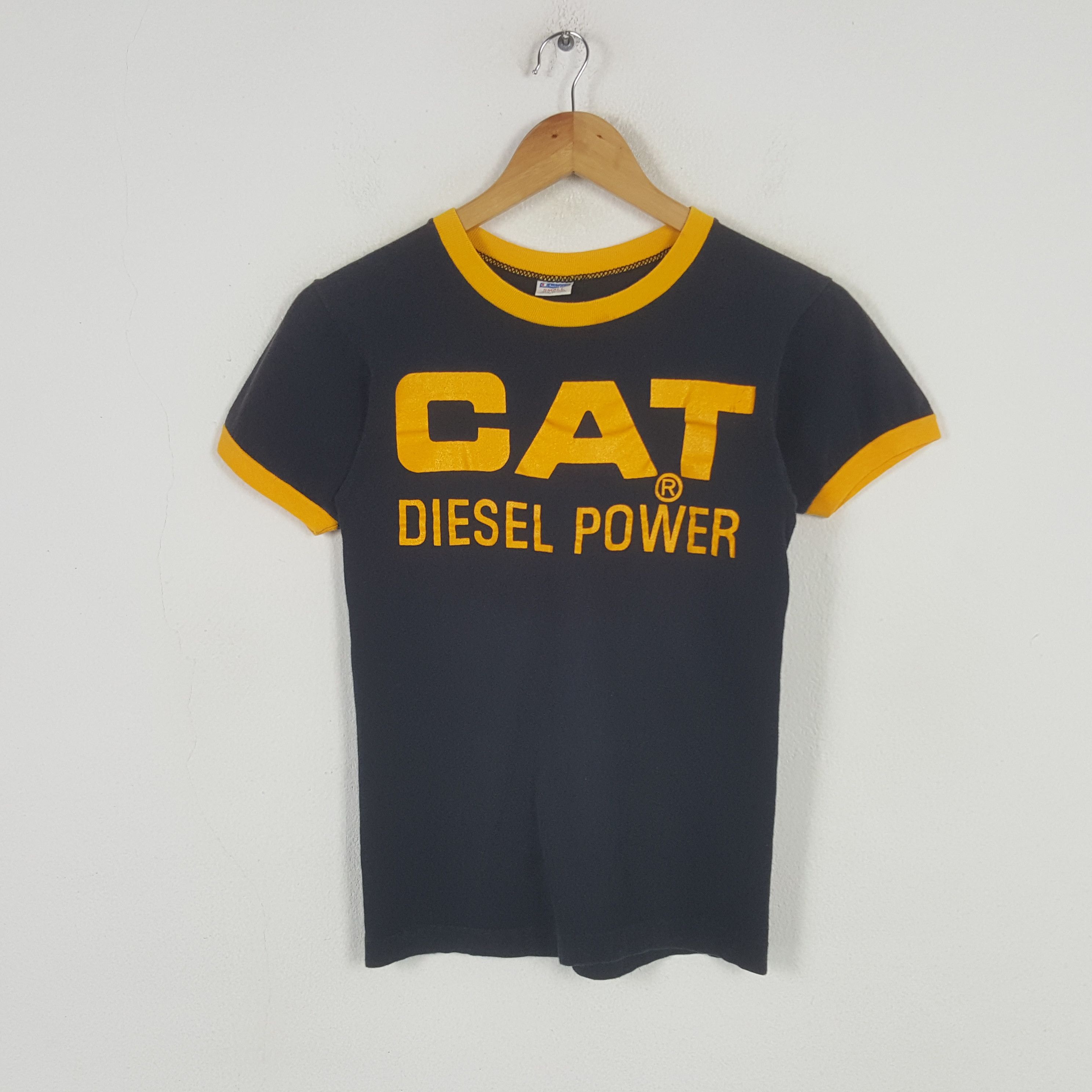 Champion Vintage Cat Diesel Power Champion Retro Tshirt 31 Size US XS / EU 42 / 0 - 1 Thumbnail