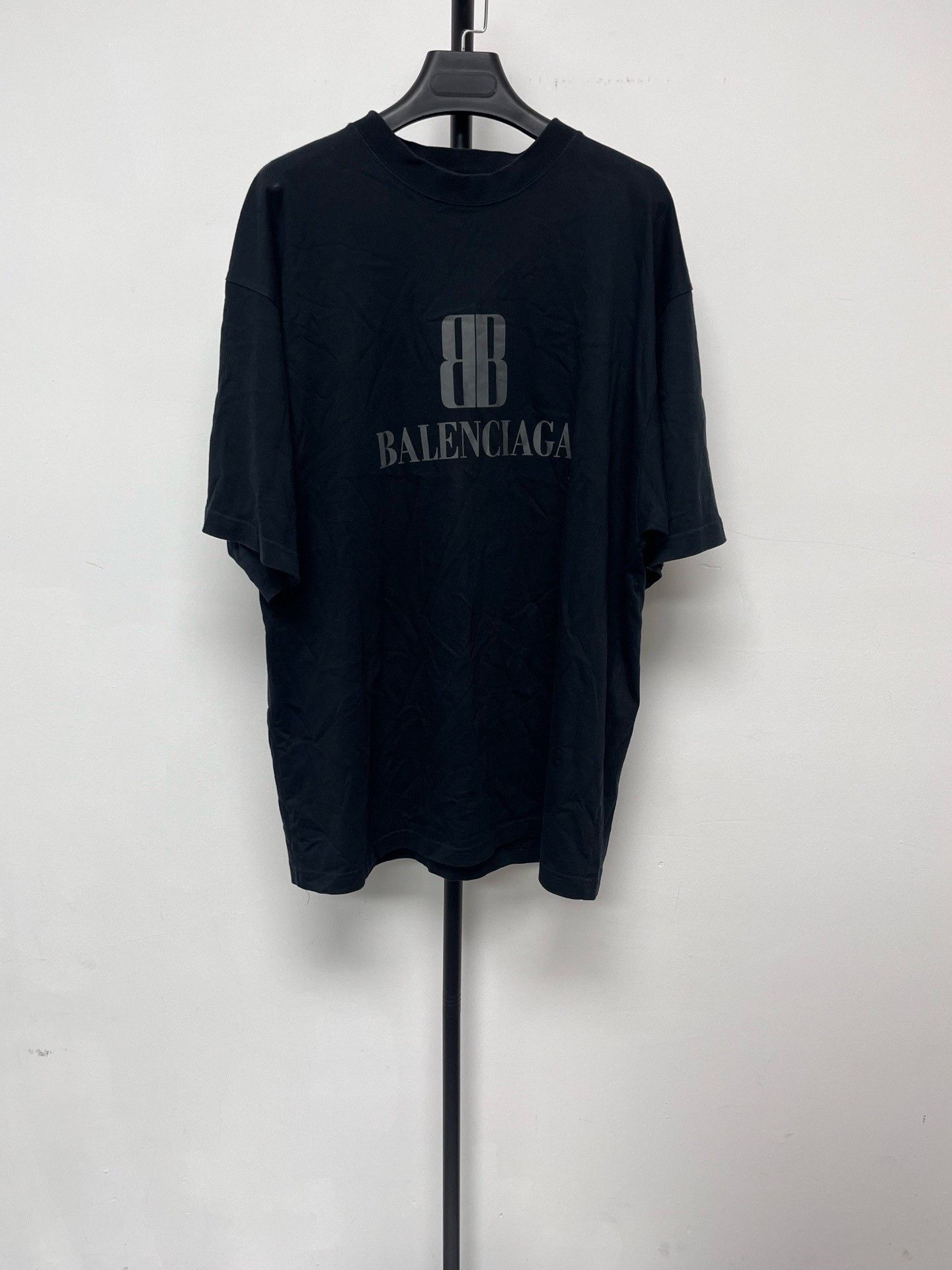 Balenciaga Balenciaga Men's Cotton Crew Neck T-Shirt Size US M / EU 48-50 / 2 - 1 Thumbnail