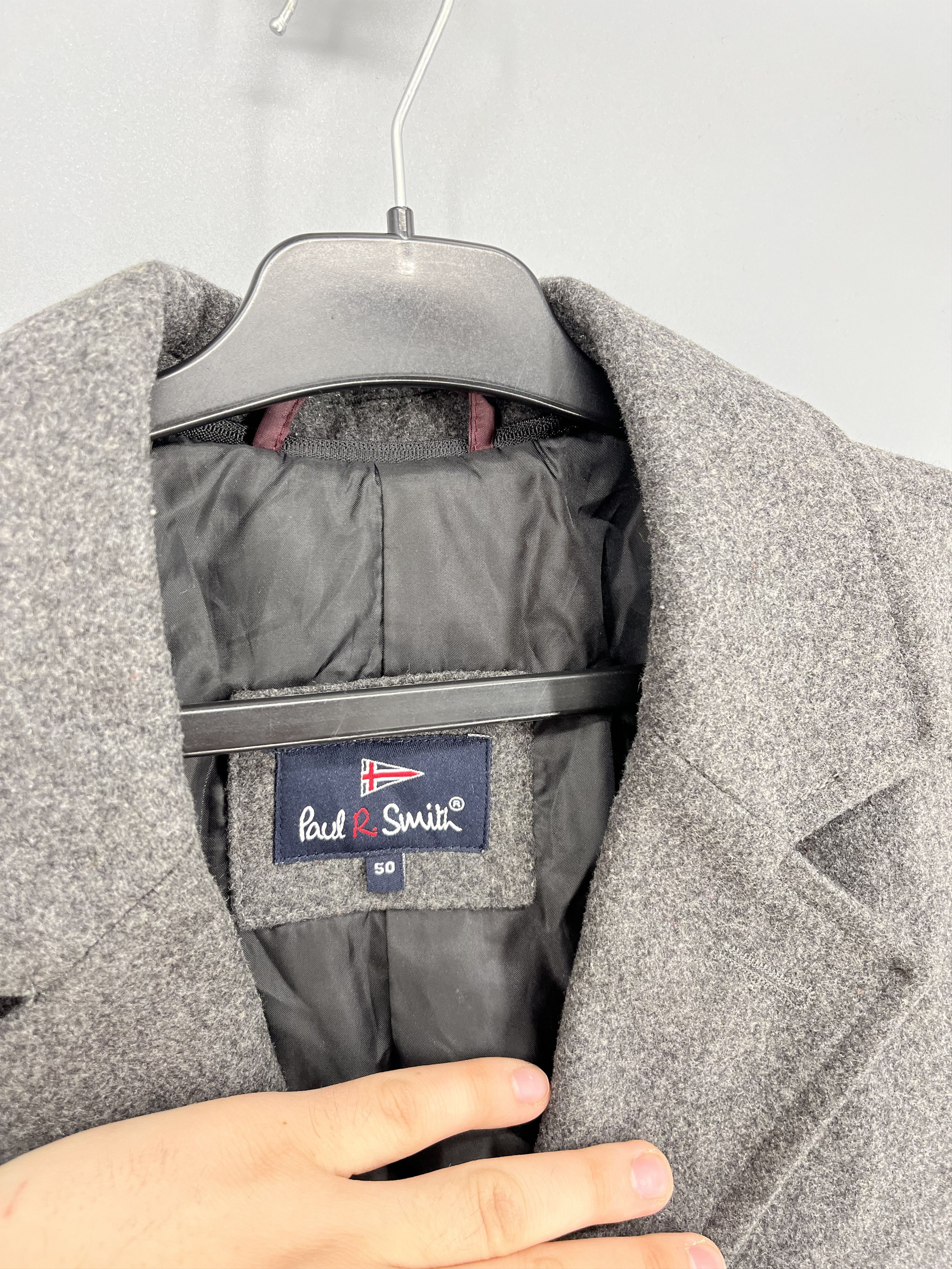 Paul Smith Paul R. Smith Mens Wool Blend Coat Size 50 Grey 3 Button Cla Size US M / EU 48-50 / 2 - 6 Thumbnail