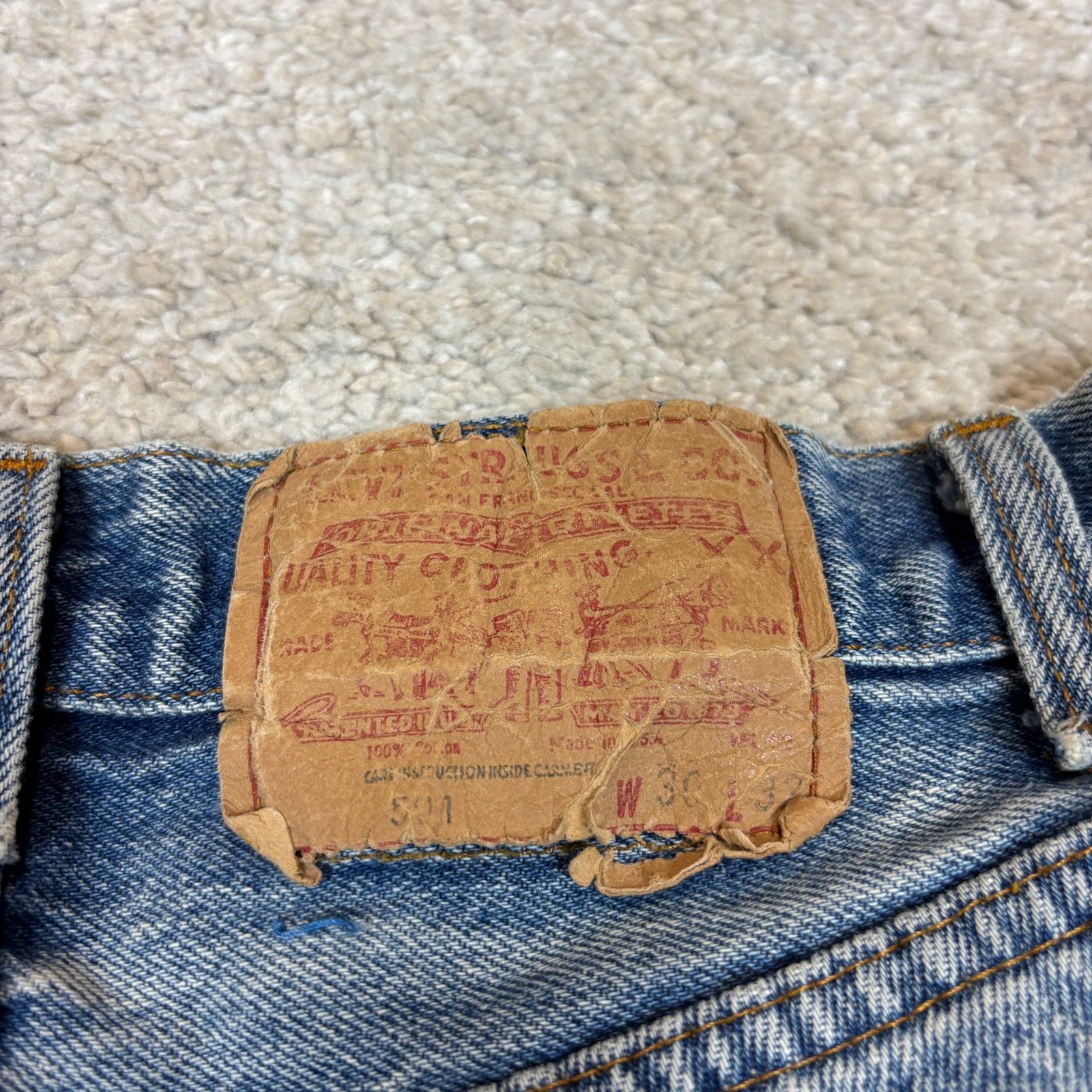 Levi's × Vintage Vintage 80s Levi's 501 Straight Leg Jeans 30x32 (28x29) Size US 28 / EU 44 - 5 Thumbnail