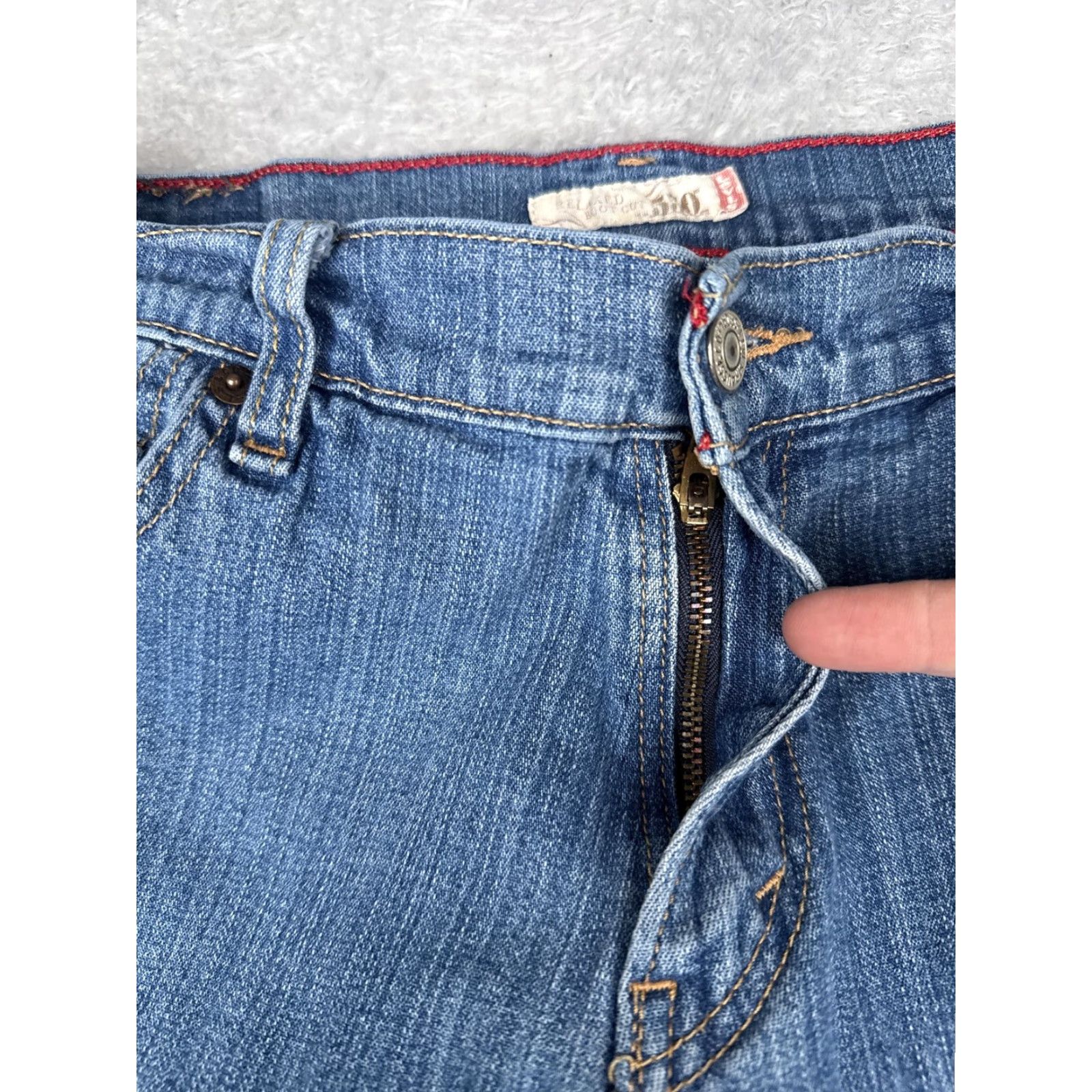 Levi's Levi's 550 Jeans Women's 10 Short Blue Bootcut Mid Rise Denim 28x28 Cotton Spandex Relaxed Jeans Size 32" / US 10 / IT 46 - 5 Thumbnail