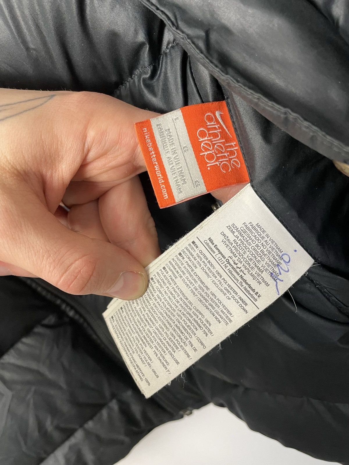 Nike Vintage Nike Down Jacket puffer logo reversible mini swoosh Size US L / EU 52-54 / 3 - 6 Thumbnail