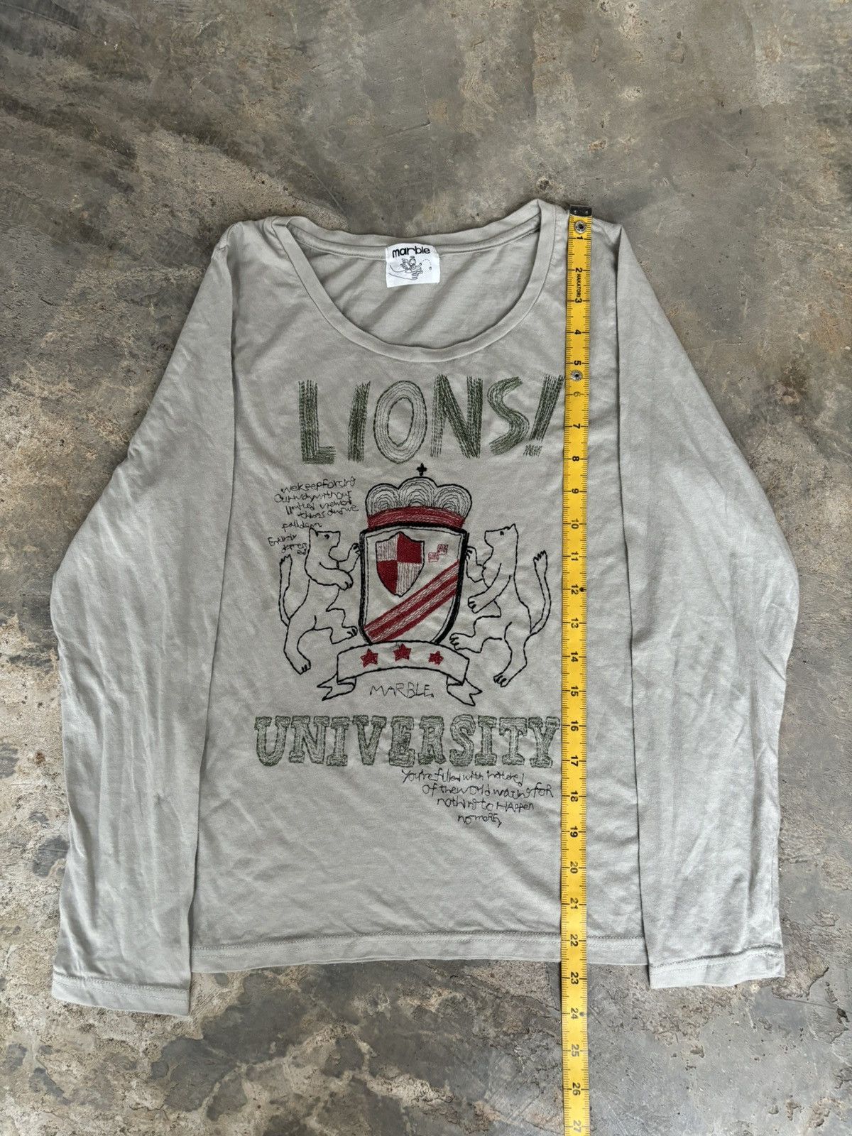 Hysteric Glamour Y2k Marble Lions University ifsixwasnine style Longsleeve Size US XL / EU 56 / 4 - 7 Thumbnail