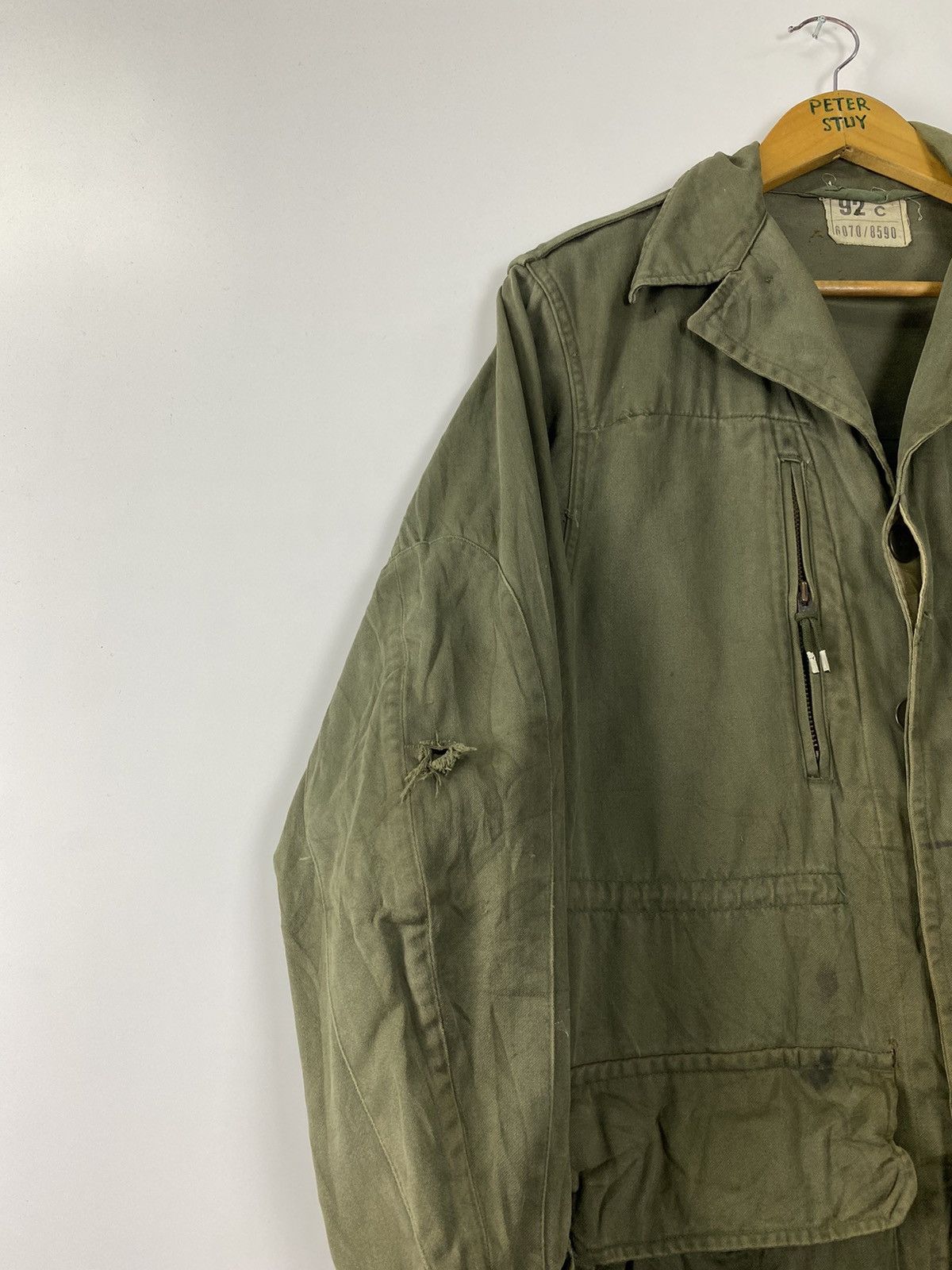 Vintage Vintage 70s Military Jacket Size US L / EU 52-54 / 3 - 10 Thumbnail