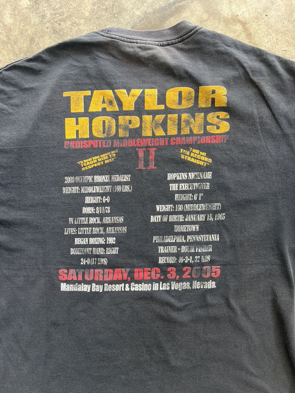 Rap Tees Vintage Rare Taylor vs Hopkins Rap Tee Boxing WBC XXL Size US XXL / EU 58 / 5 - 11 Thumbnail