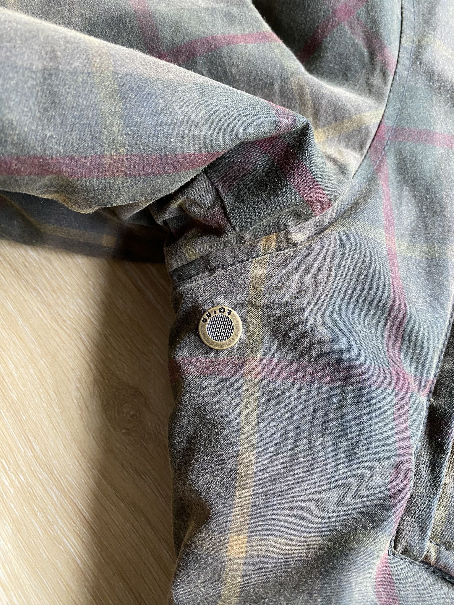 NN07 Waxed Check Coat - British Millerain Fabric Size US XL / EU 56 / 4 - 23 Thumbnail
