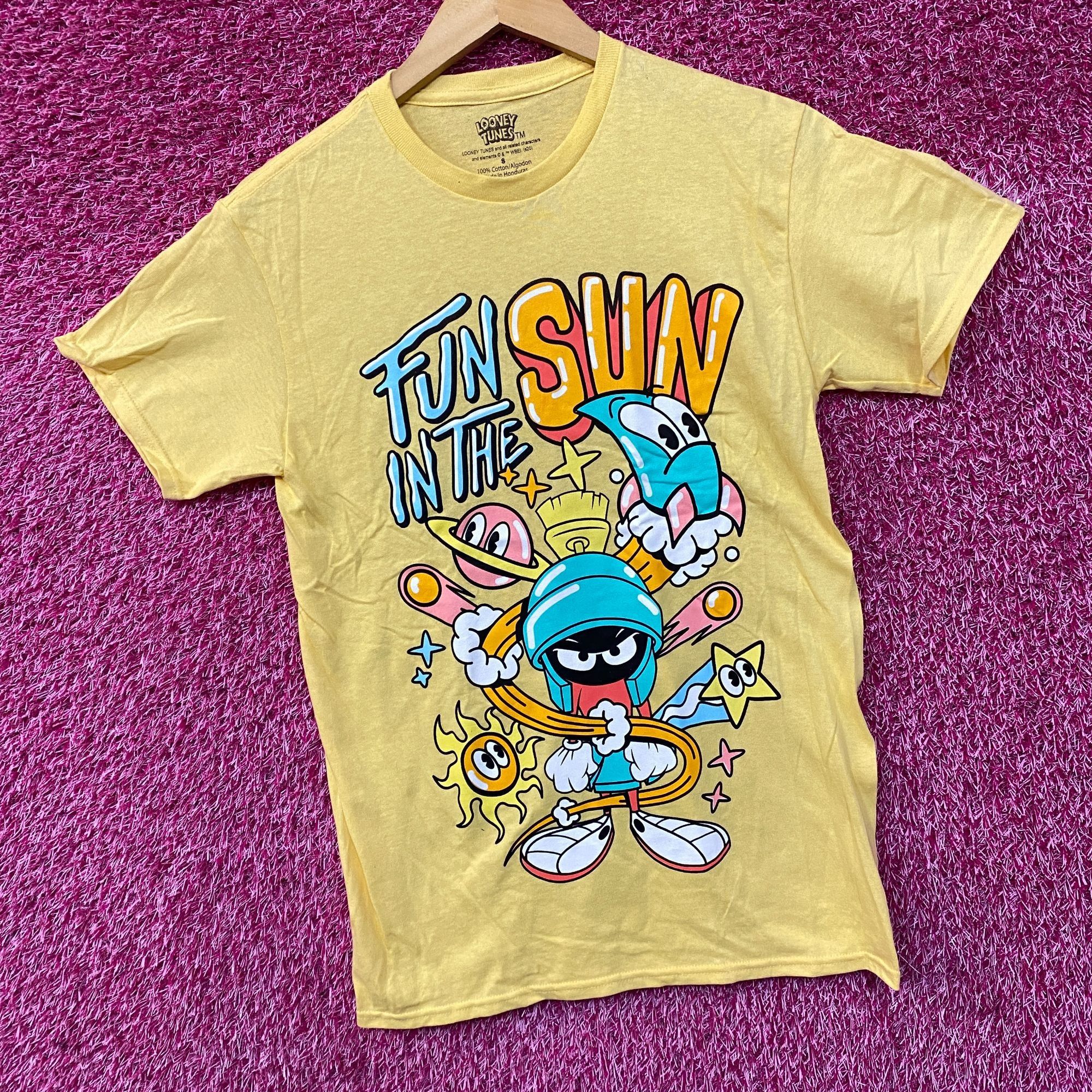 Warner Bros Marvin the Martian Fun in the Sun Looney Tunes T-Shirt Small Size US S / EU 44-46 / 1 - 3 Thumbnail