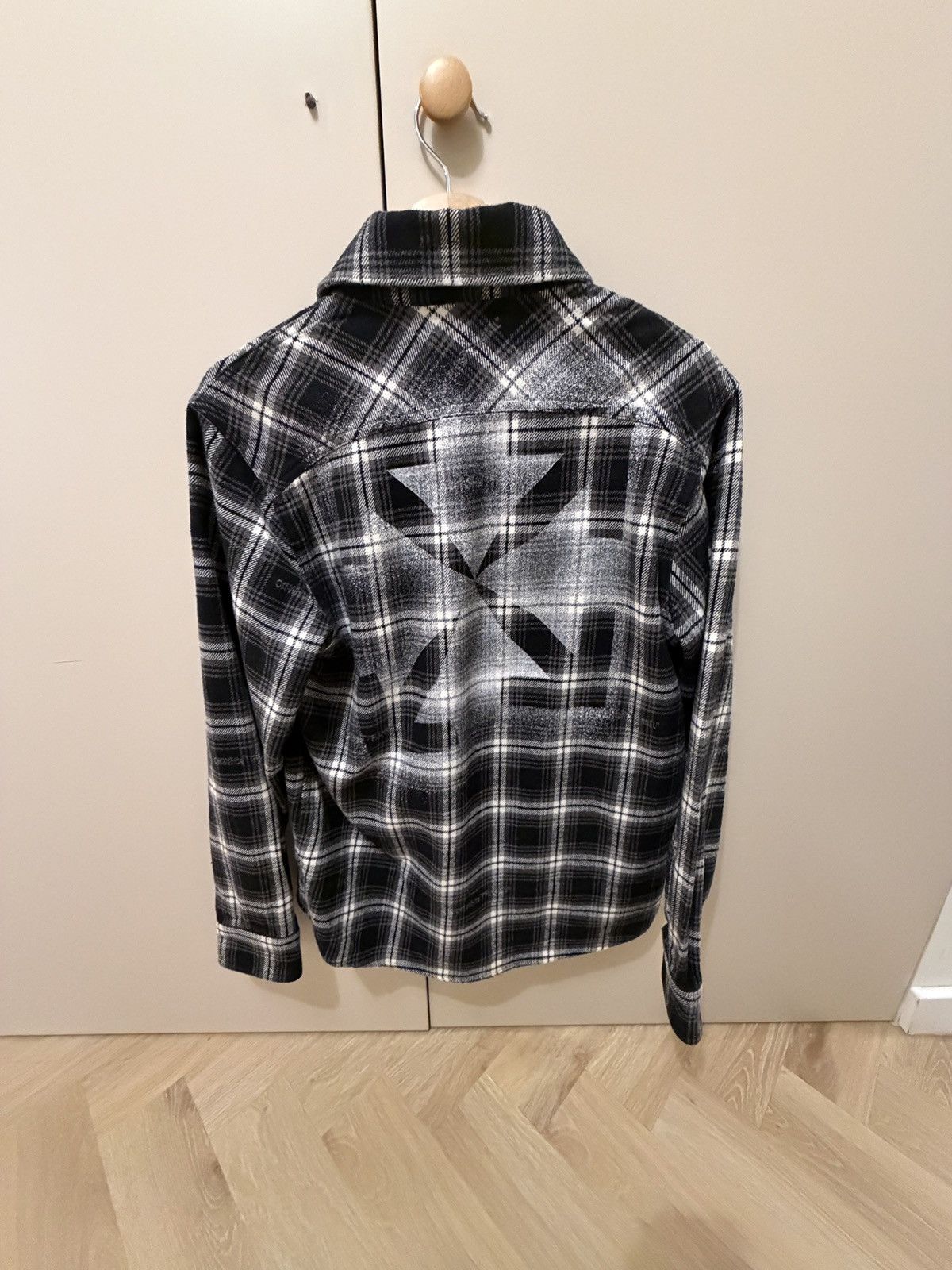 Off-White OFF-WHITE Stencil Flannel Check Shirt Size US S / EU 44-46 / 1 - 3 Thumbnail