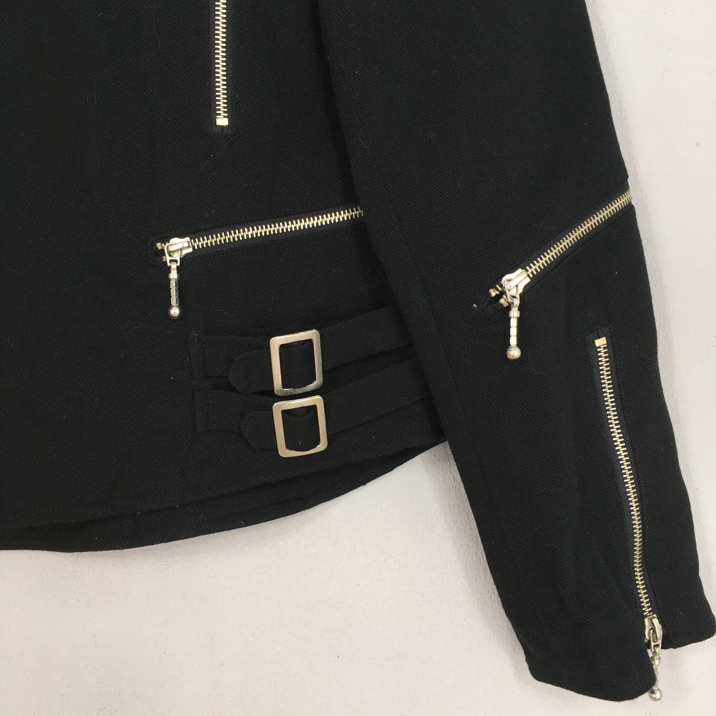 Punk and Yo Double Collar Punk Multi Zipper Jacket Medium Size US M / EU 48-50 / 2 - 4 Thumbnail