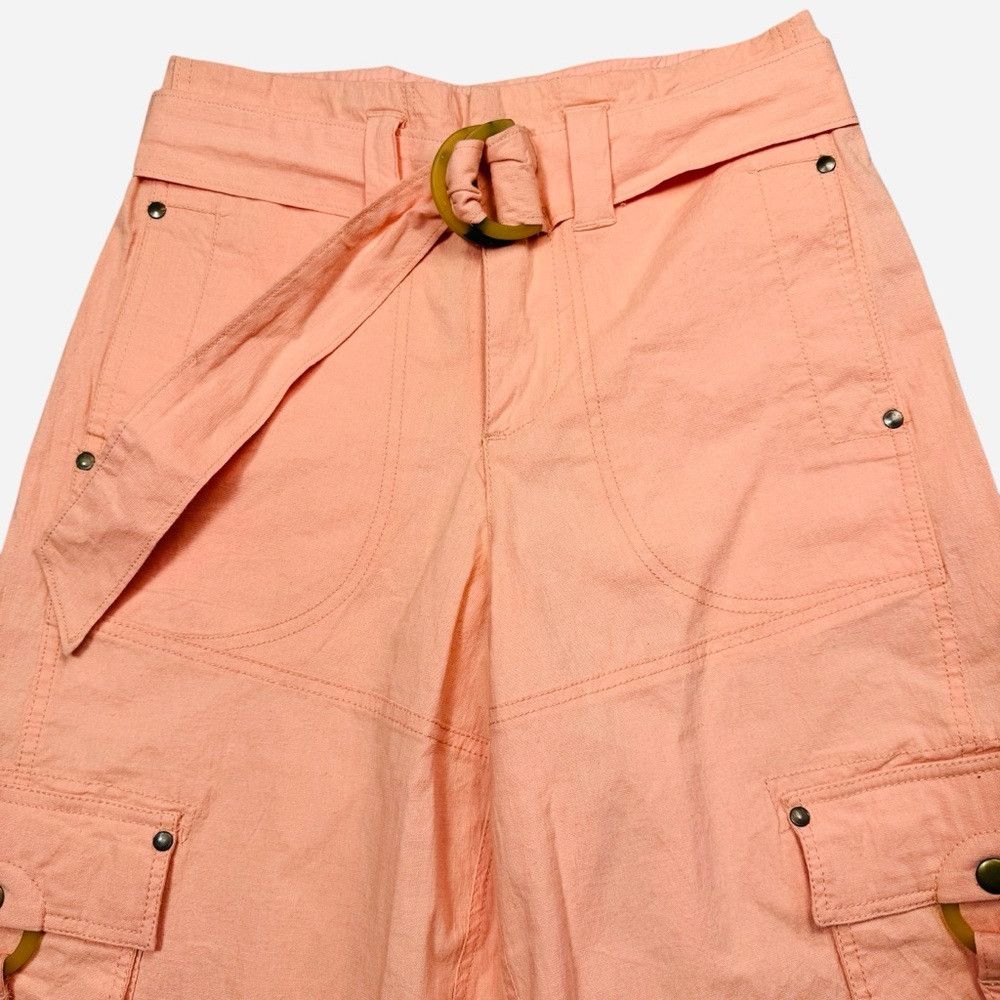 Free People NWT New $178 Free People Tidal Wave Cropped Coral Pink Pant Size 25" / US 0 / IT 36 - 5 Thumbnail