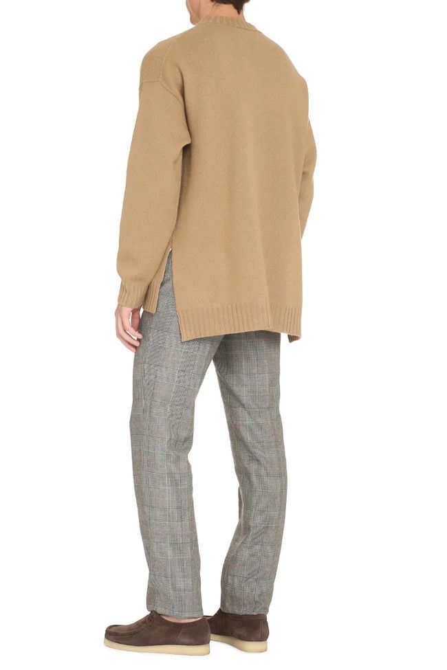 Jil Sander o1y1124 Cashmere Blend Crew-Neck Sweater in Camel Size US M / EU 48-50 / 2 - 4 Thumbnail