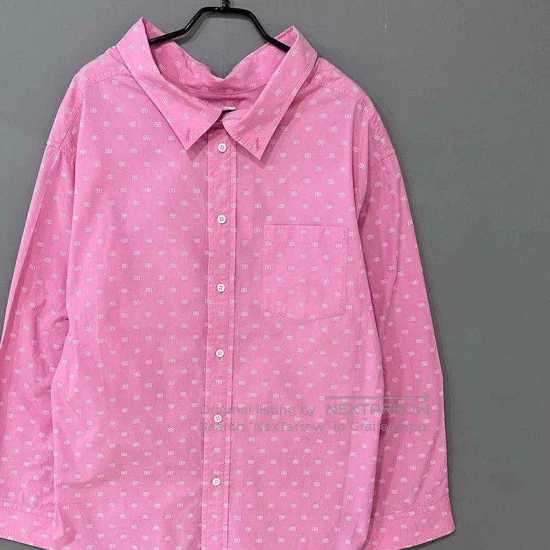 Balenciaga Balenciaga Double B all-over print long-sleeve shirt Size XS / US 0-2 / IT 36-38 - 2 Thumbnail
