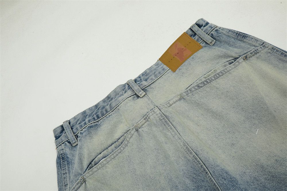 Vintage Men's American street loose wide-leg washed scimitar jeans Size US 32 / EU 48 - 5 Thumbnail