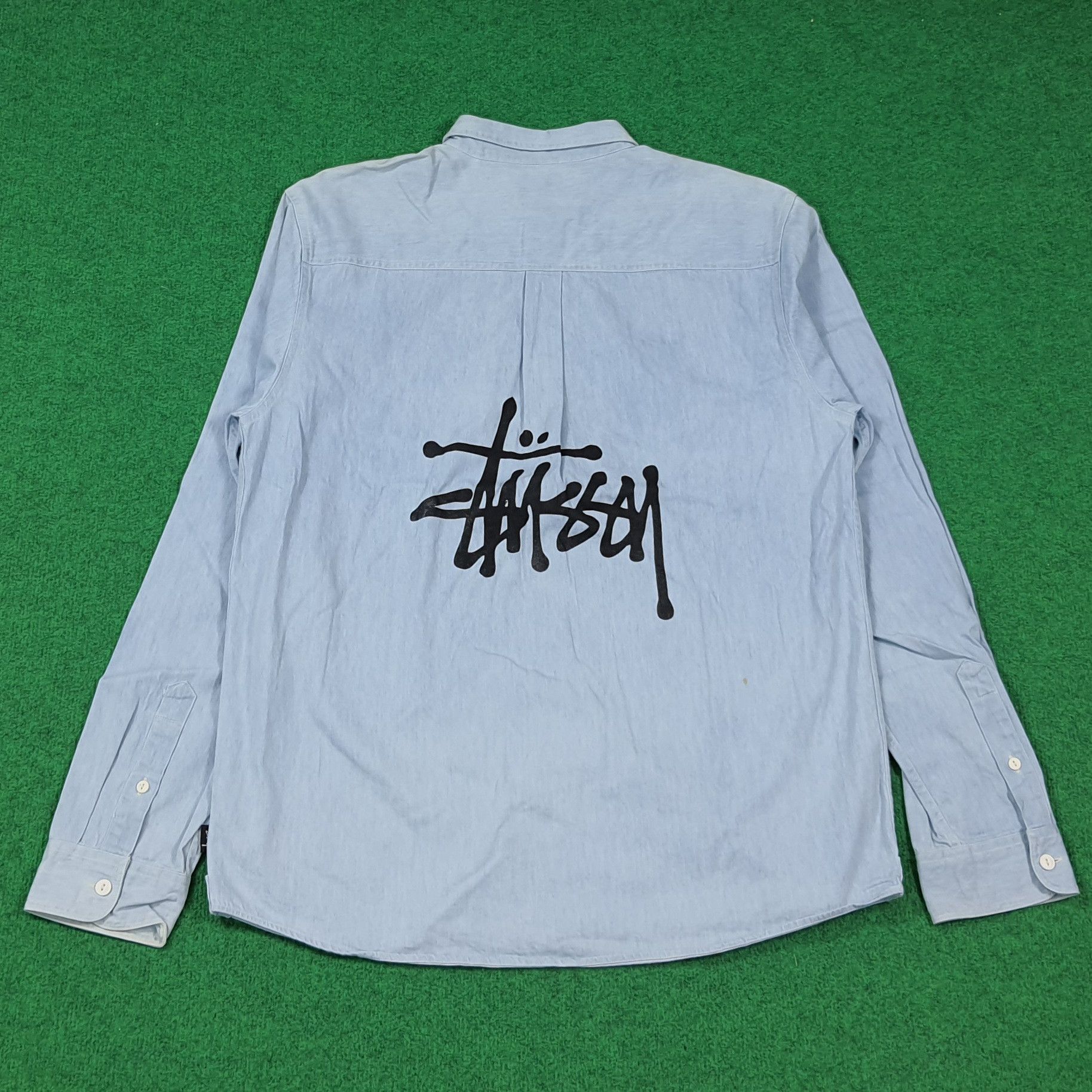 Stussy Vintage Stussy Custom Logo Button Up Shirt C285N36 Size US XL / EU 56 / 4 - 1 Thumbnail