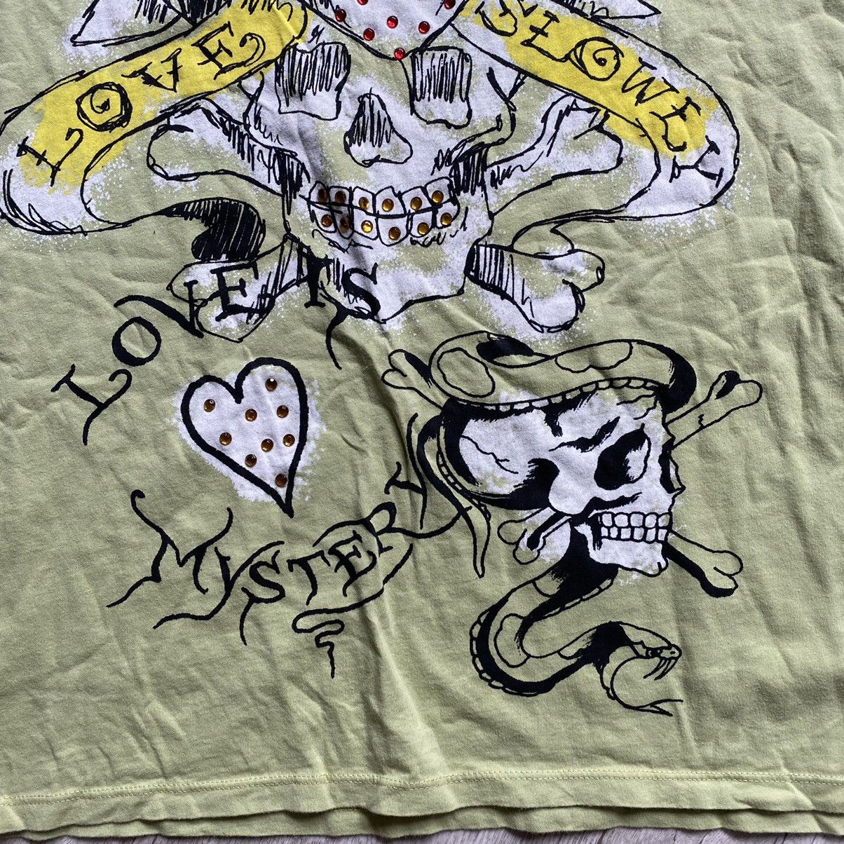 Ed Hardy ED HARDY Y2K USA TATTOO SKULL HEART PRINT T SHIRT Size US XL / EU 56 / 4 - 4 Thumbnail