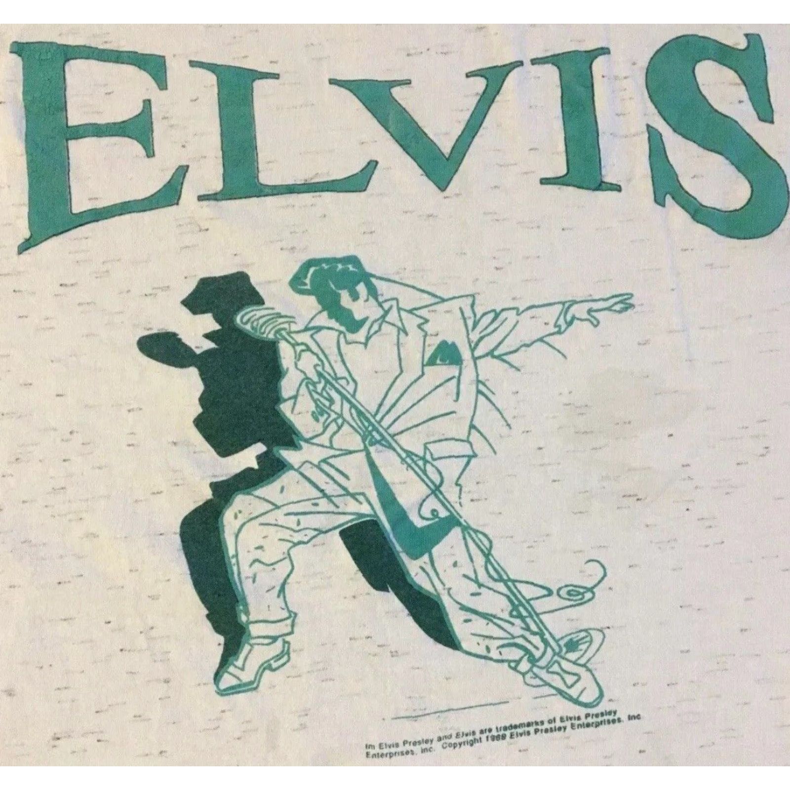 Vintage Vtg Elvis Presley 80s Faded Shirt S Country Rock Tour Grunge Western Music Band Concert USA Single Stitch Mens T-Shirt White Striped Pattern Size S Size US S / EU 44-46 / 1 - 2 Thumbnail