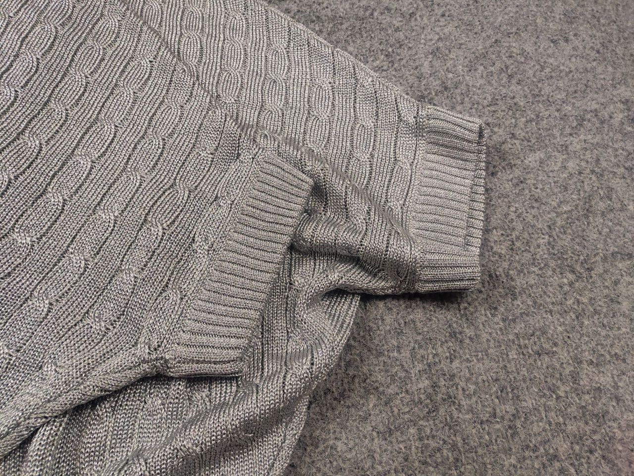 Ralph Lauren Ralph Lauren Black Label Cable Knit Poncho Cardigan Mettalic Size M / US 6-8 / IT 42-44 - 9 Thumbnail
