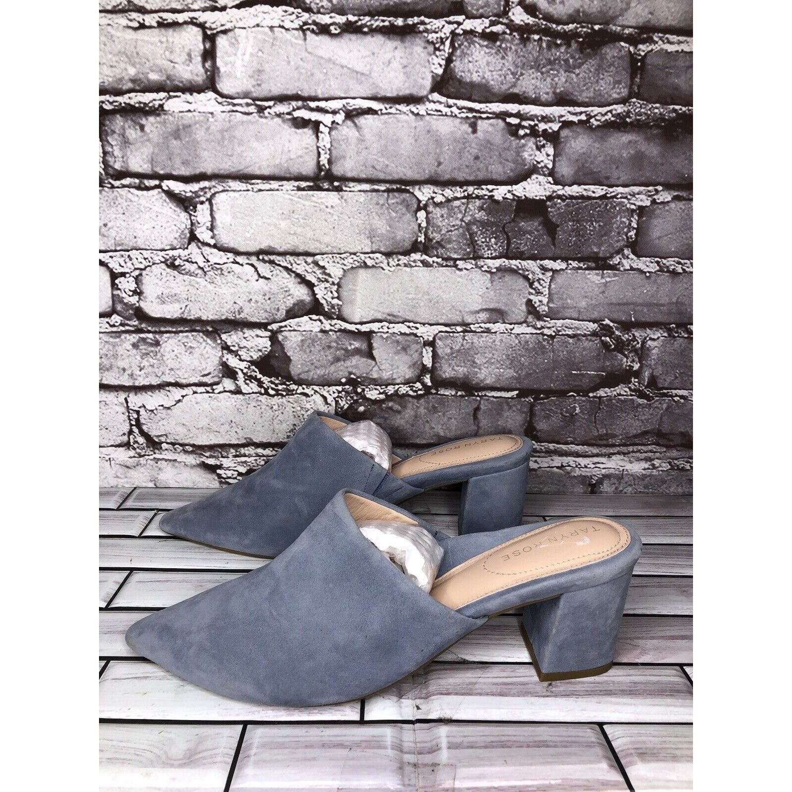 Other Taryn Rose Madisson Blue Suede Leather Pointed Toe Heels Wom Size US 9 / IT 39 - 13 Thumbnail