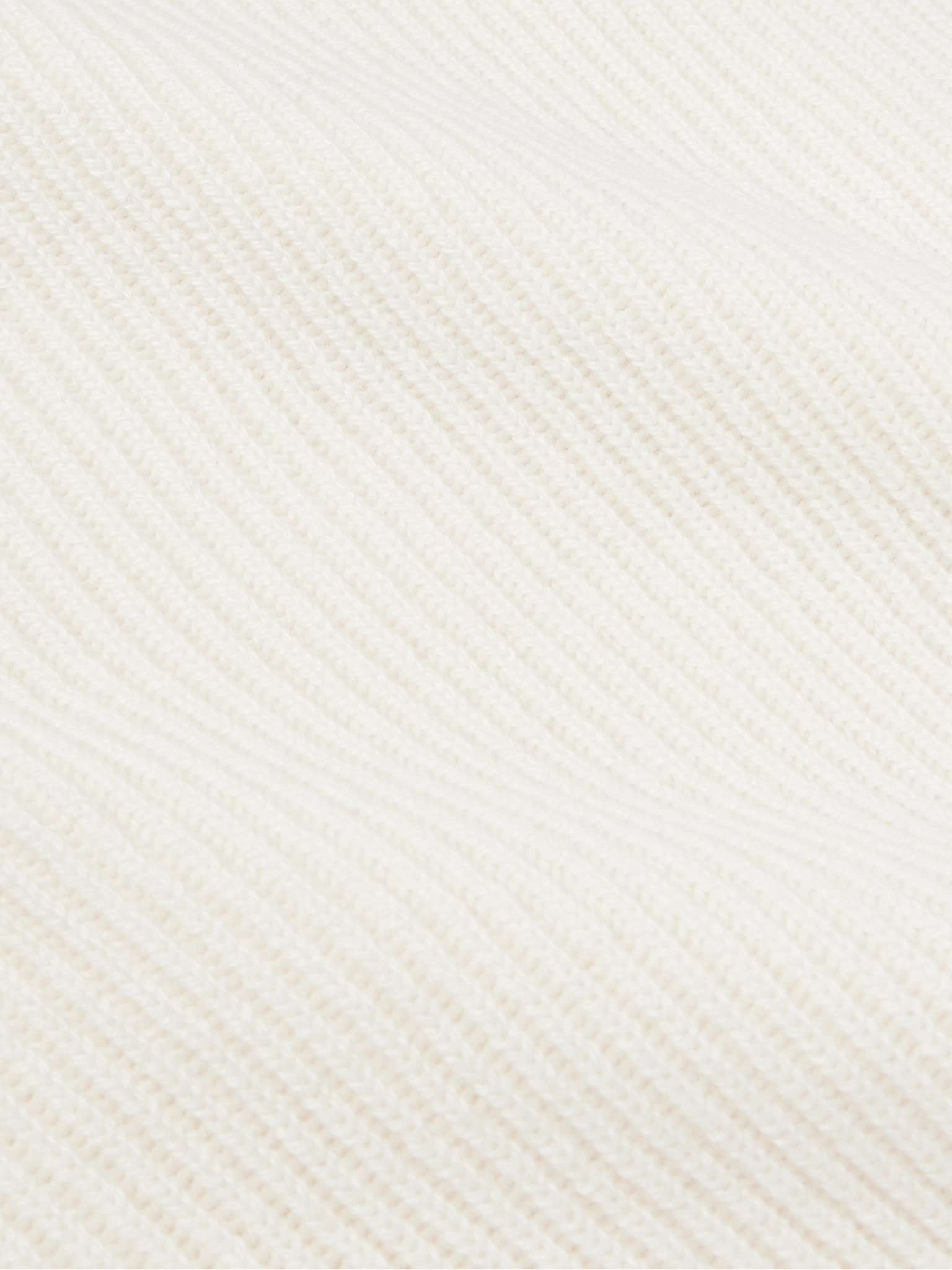 Loro Piana o1w1db10724 Leth Cashmere Polo Shirt in White Size US S / EU 44-46 / 1 - 3 Thumbnail