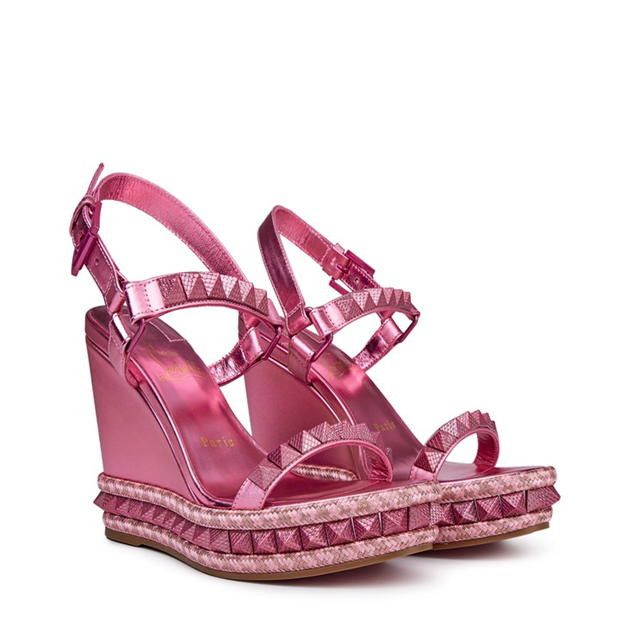 Christian Louboutin Pyraclou 110mm Espadrilles Size US 9 / IT 39 - 4 Thumbnail