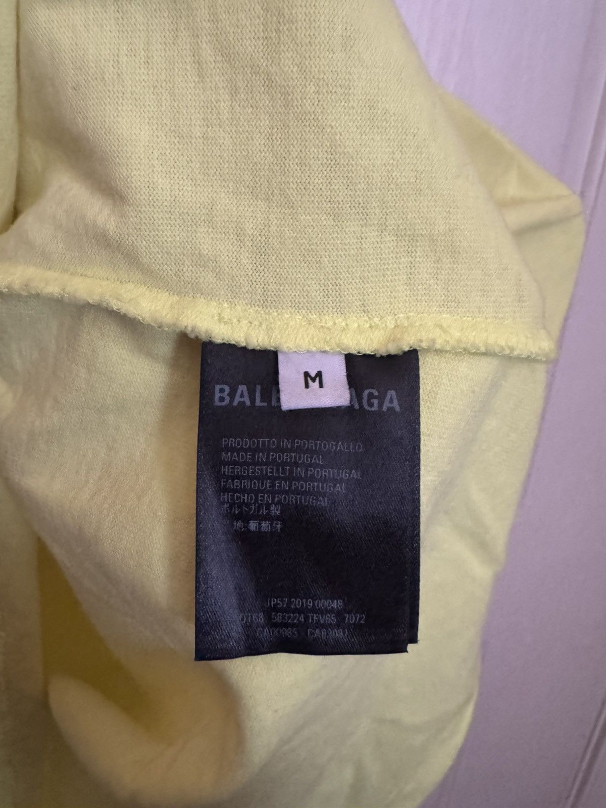 Balenciaga Balenciaga Neon Yellow Crop Tee Size M / US 6-8 / IT 42-44 - 3 Thumbnail