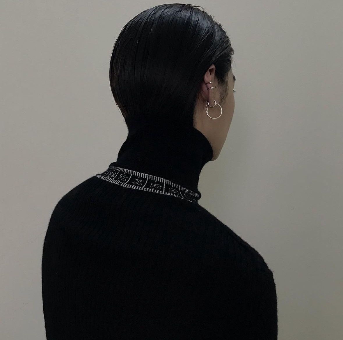 Japanese Brand × Jean Paul Gaultier Japan Limited Tape Measure Designed Turtleneck Knit Pullover Size US XS / EU 42 / 0 - 2 Thumbnail