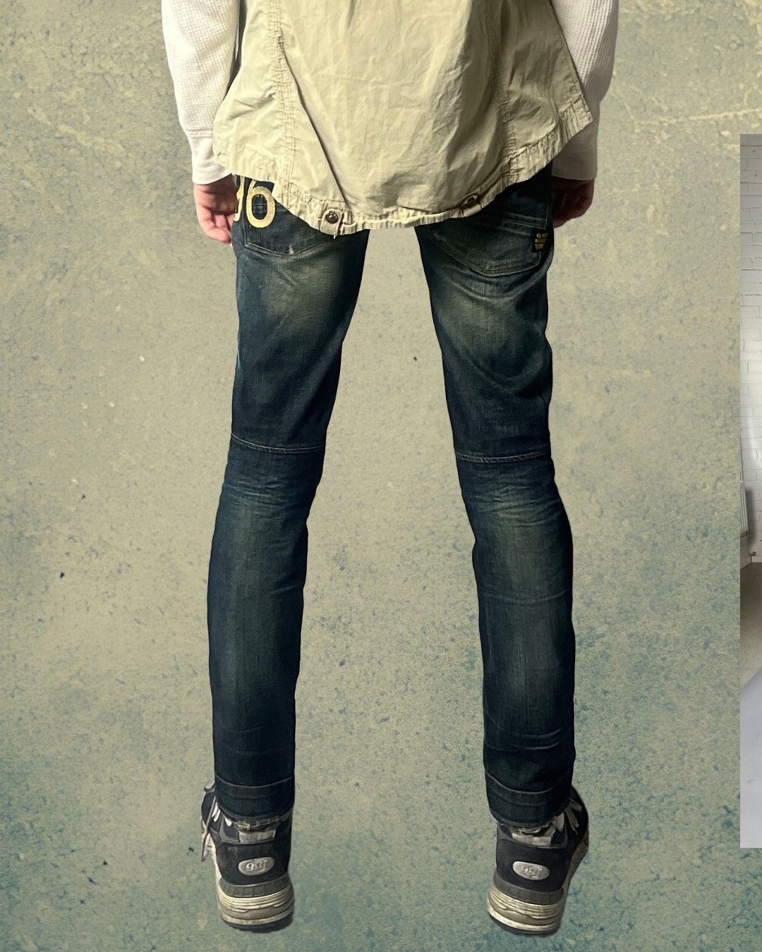 G-Star G Star Raw ELWOOD HERITAGE EMBRO NARROW Denim Slim Leg Size US 28 / EU 44 - 2 Thumbnail