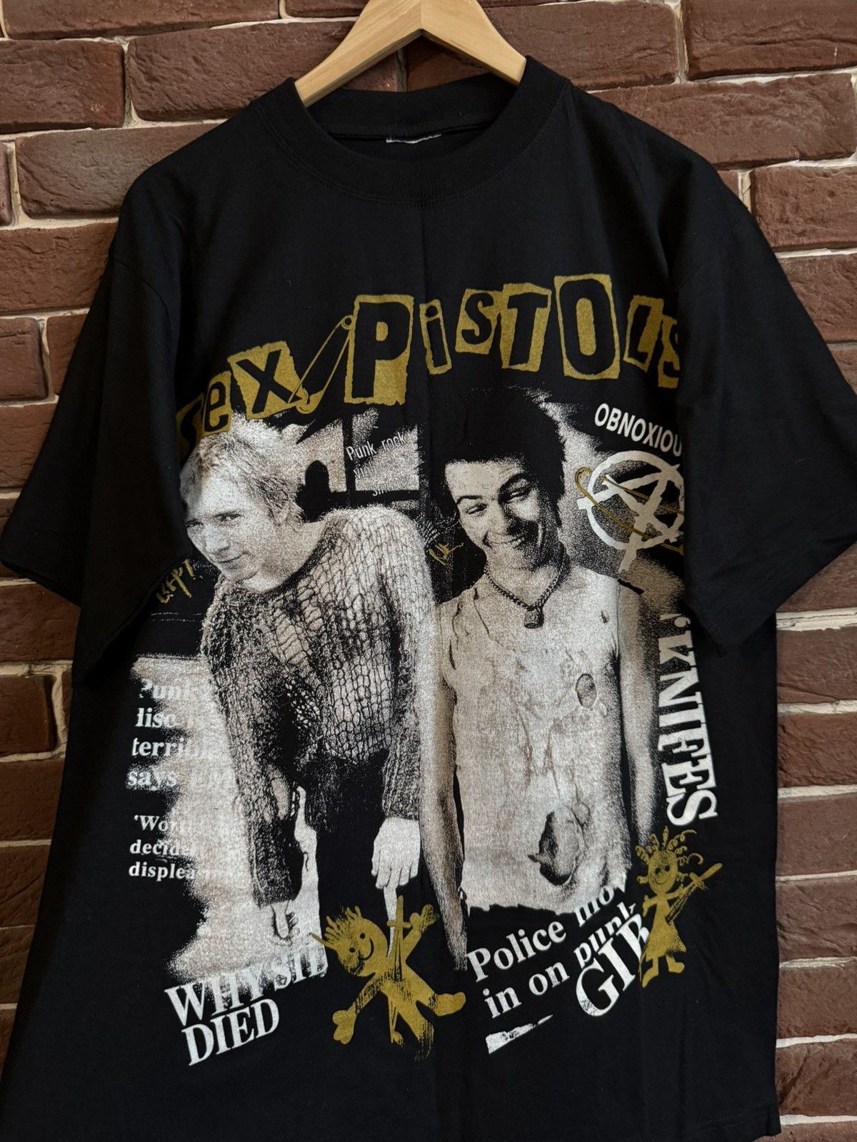 Band Tees 90s Sex Pistols Sid Vicious Vintage Punk Band Tshirt Grail Size US L / EU 52-54 / 3 - 3 Thumbnail