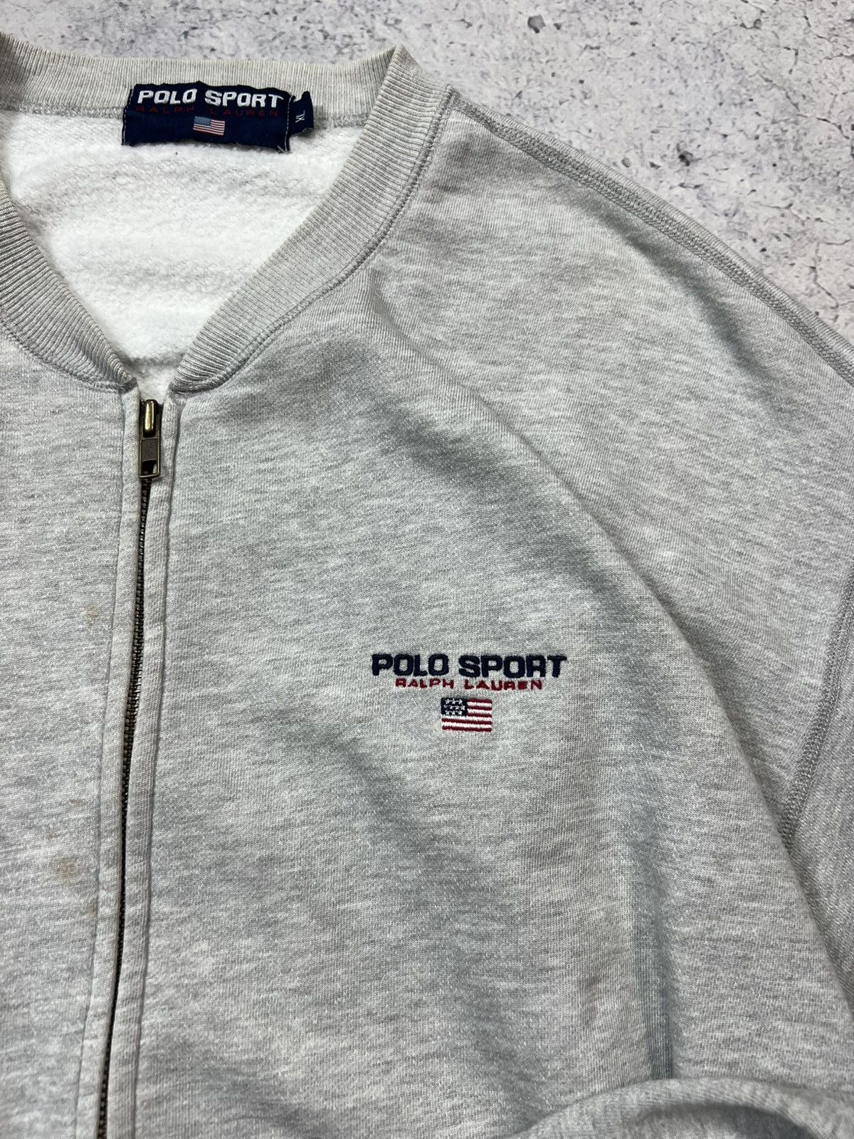 Ralph Lauren Sport VINTAGE POLO SPORT Ralph Lauren Zip Up Cotton Jacket Size US L / EU 52-54 / 3 - 7 Thumbnail