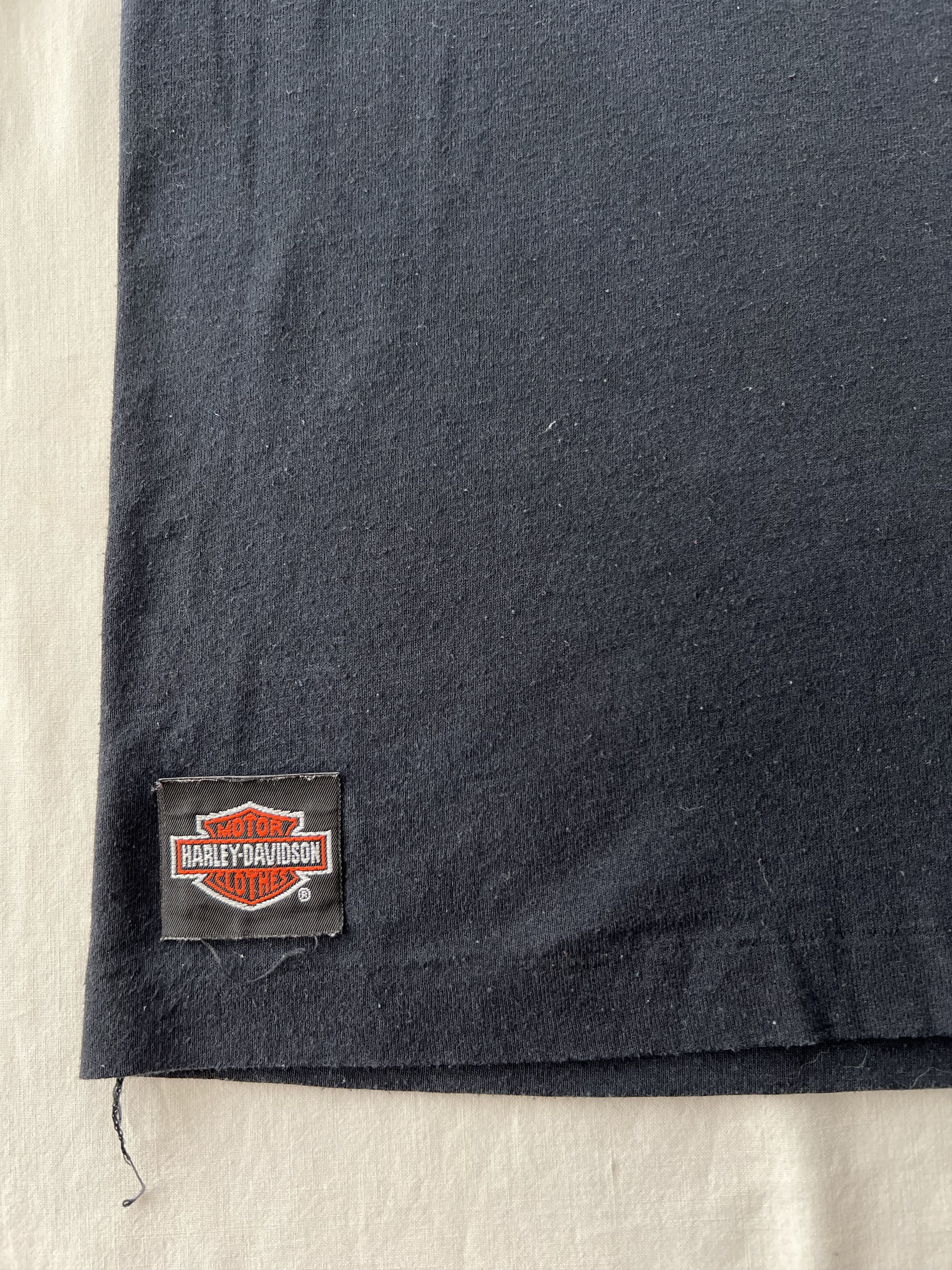 Harley Davidson Vintage 1991 3D Emblem Survival Of The Fittest Harley Tshirt Size US XL / EU 56 / 4 - 10 Thumbnail