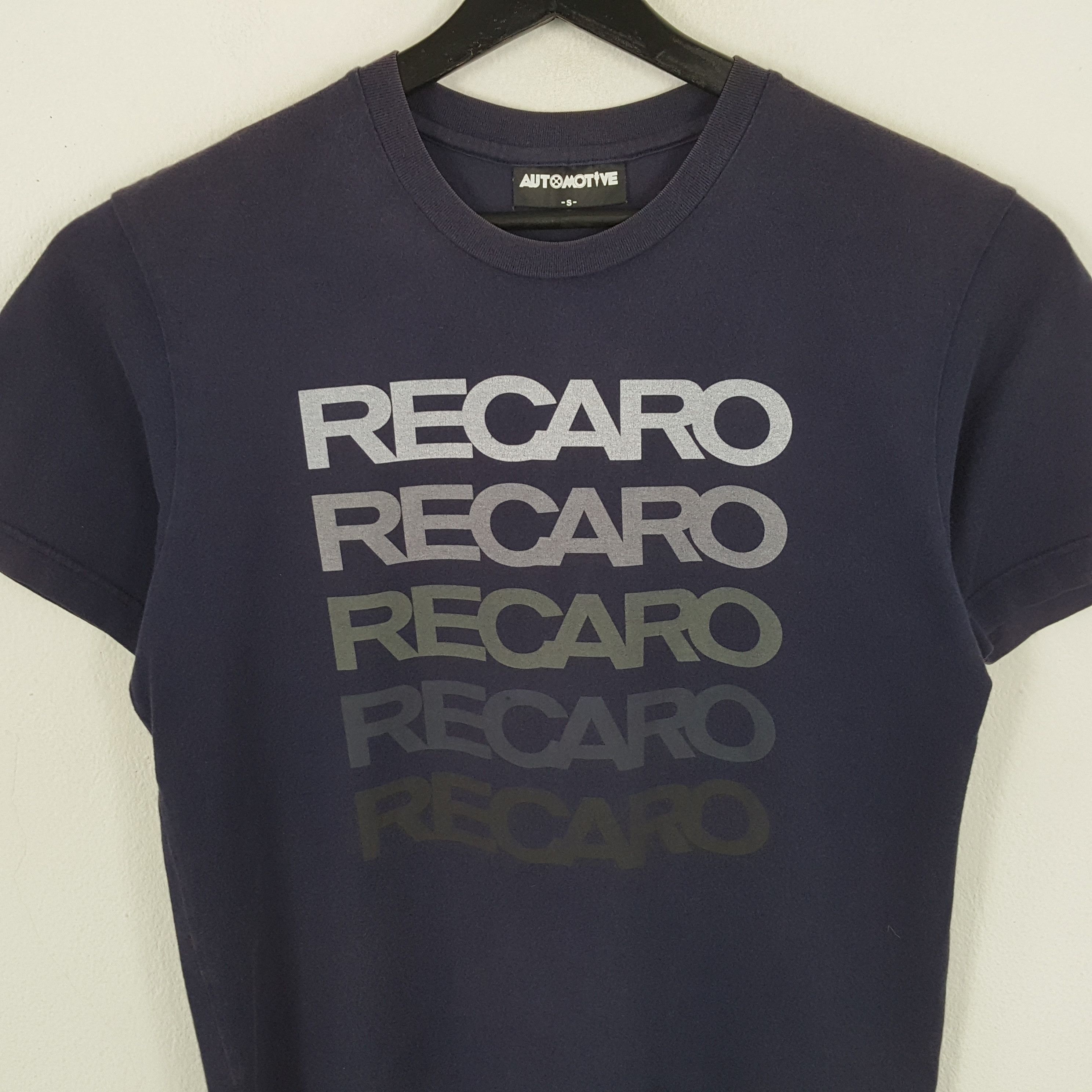 Vintage RECARO Spellout Design Tshirt Size US M / EU 48-50 / 2 - 2 Thumbnail